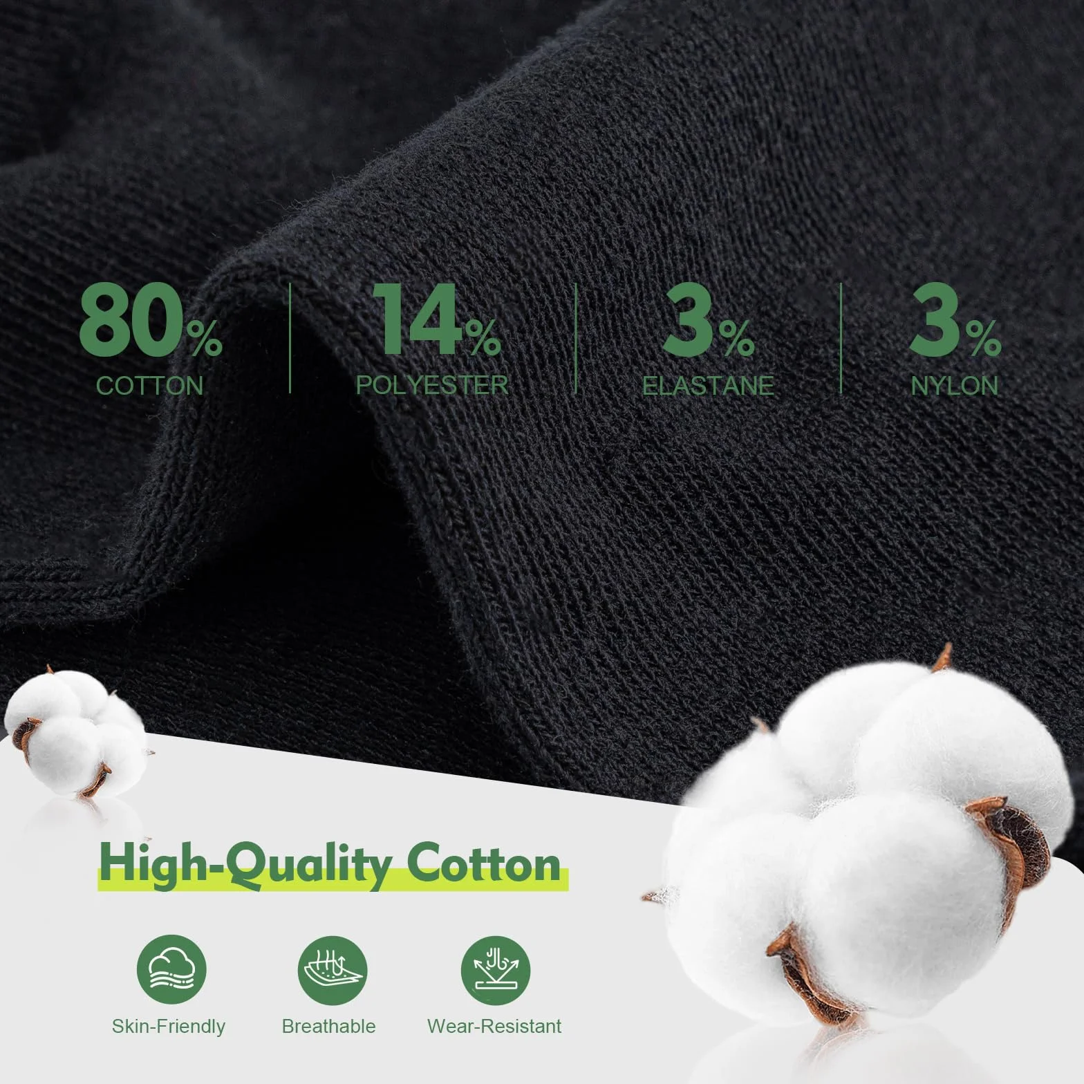 SockWaddles 10 Par Skarpetek Sneaker Męskie Damskie, Antypotne Krótkie Skarpetki, Bawełniane Skarpety Sportowe, Oddychające Skarpety do Biegania Unisex Czarne Białe Szare