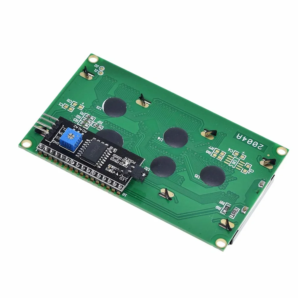 Hailege 2004 LCD 20x4 2004A Character LCD Screen Display Module Blue Backlight with IIC/I2C Serial Interface Adapter