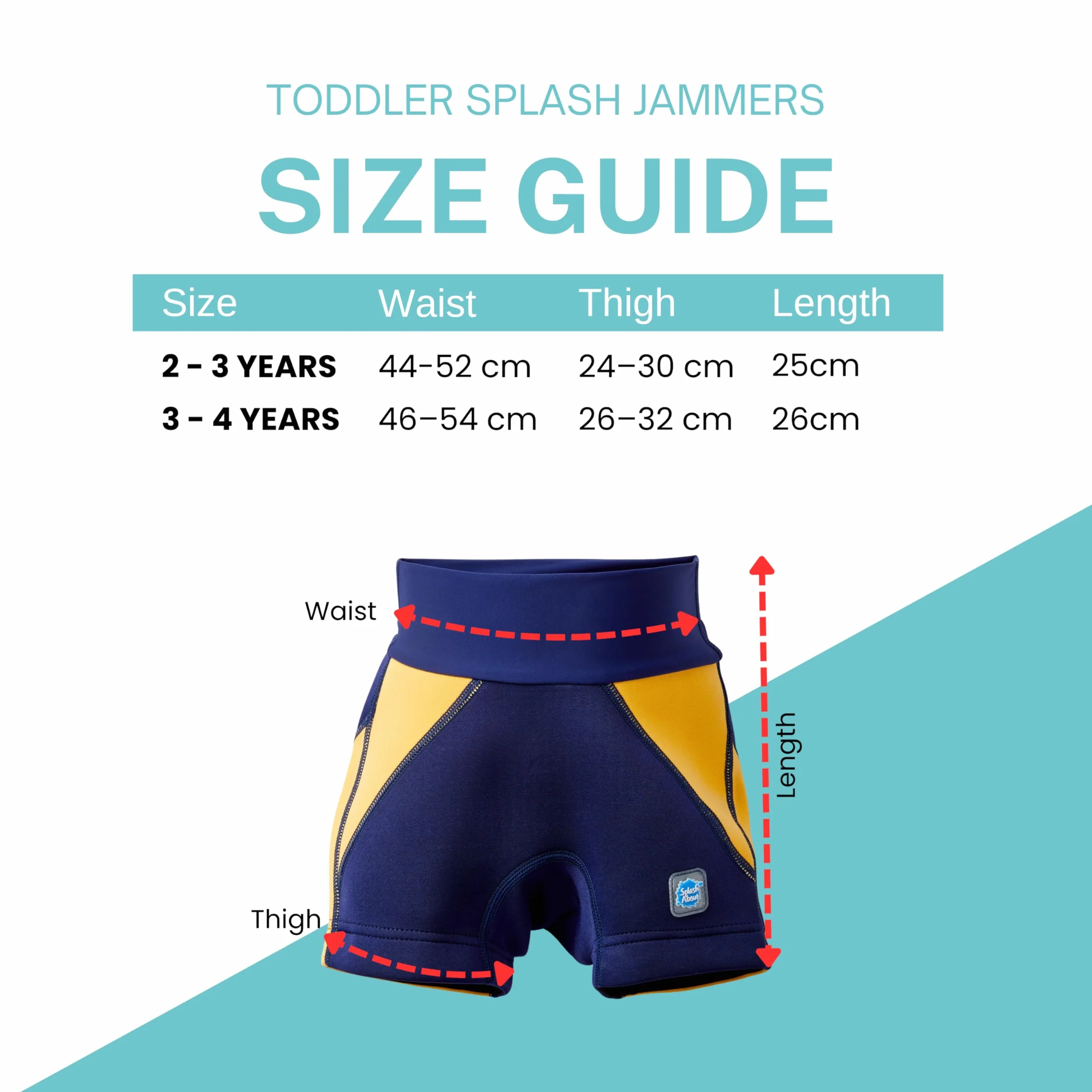 Splash About Toddler Jammers Leak Proof Swim Shorts, Playful Otters, 2-3 lat