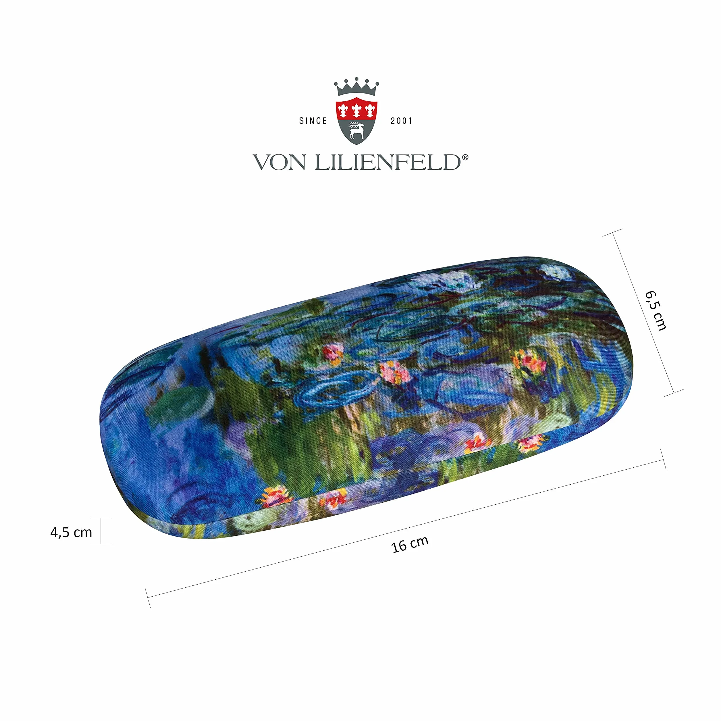 VON LILIENFELD etui na okulary Claude Monet lilie wodne twarde pokryte tkaniną