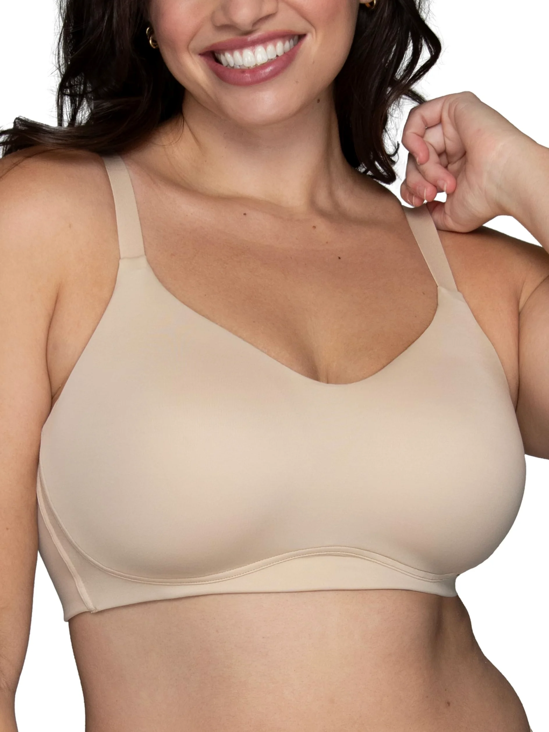Vanity Fair Biustonosz do t-shirtu Kobiety Beyond Comfort Wireless Bra, Convertible Straps & Flexible Fit, Simple Sizing Available S-3xl