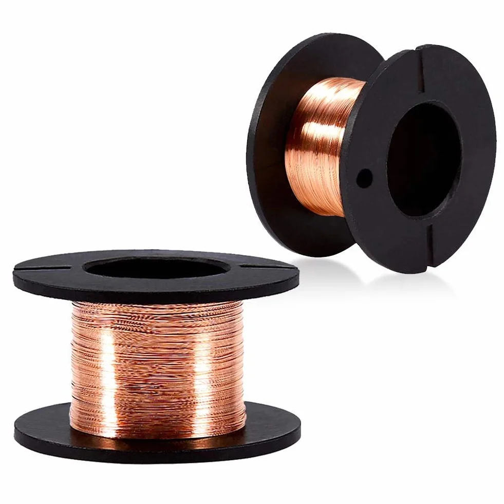 5 Rolek 15M Emaliowanego Drutu, 0,1 Mm * 15 M Emaliowanego Drutu Miedzianego Drut Magnetyczny Drut Uzwojenia Telefonu Naprawczy Płyty Głównej Notebooka, Do Naprawy, Podłączania Lub