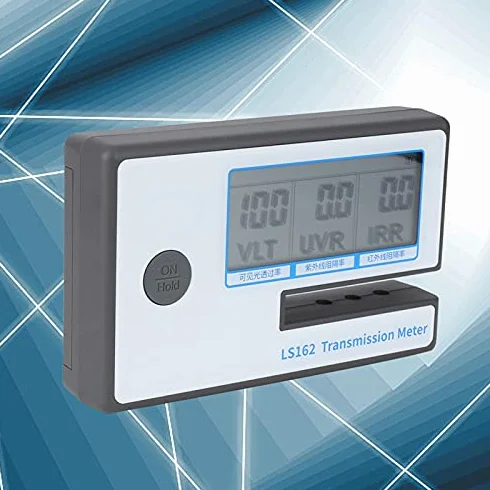 Przenośny Tester Słoneczny, LS162 Tint Solar Film Miernik Transmisji Samochodowej, Miernik Odrzucenia UV IR, Miernik Przepuszczalności światła Widzialnego 3 w 1, IR 950nm UV
