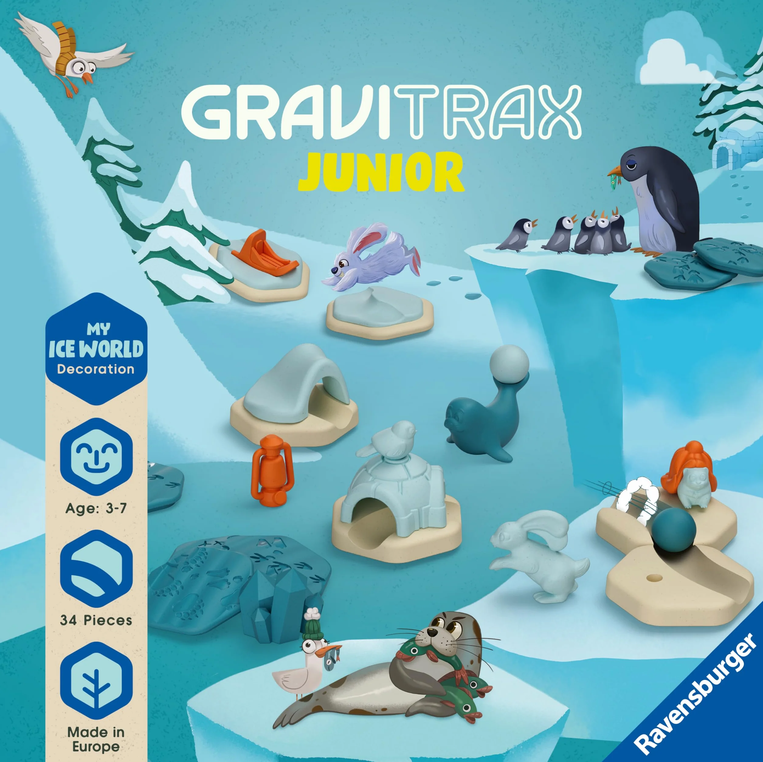 Ravensburger Gravitrax Junior Zestaw Uzupełniający Lodowa Przygoda
