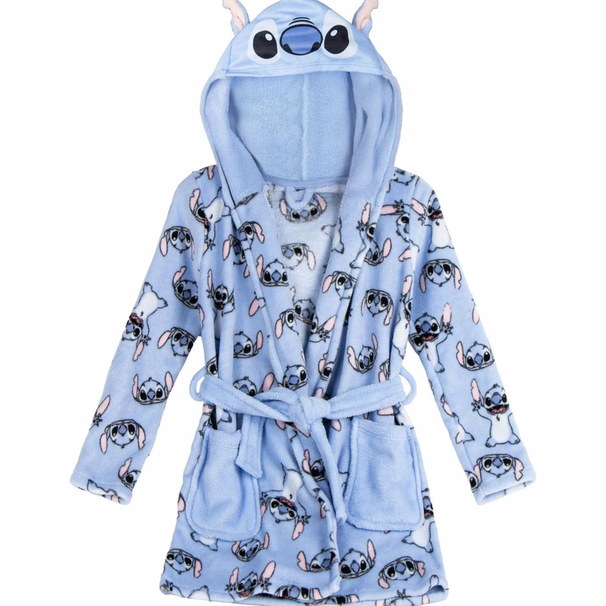 CERDÁ LIFE'S LITTLE MOMENTS Batín Stitch Suave Niños Niñas Capucha Bata Casa Polar 10 lat