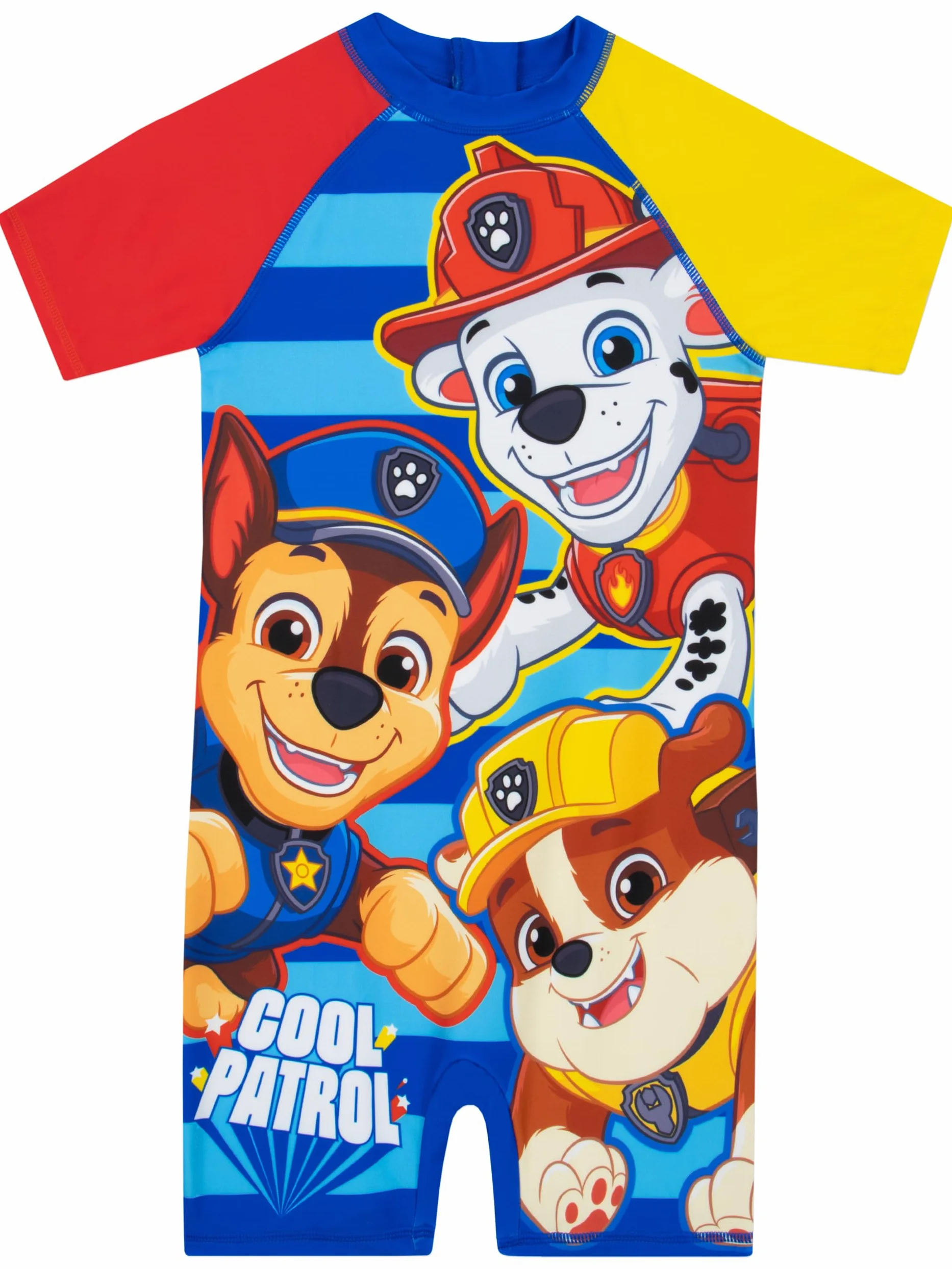 PAW Patrol Strój Kąpielowy Dla Chłopców | Rubble, Marshall I Chase | Dziecięca Odzież Plażowa