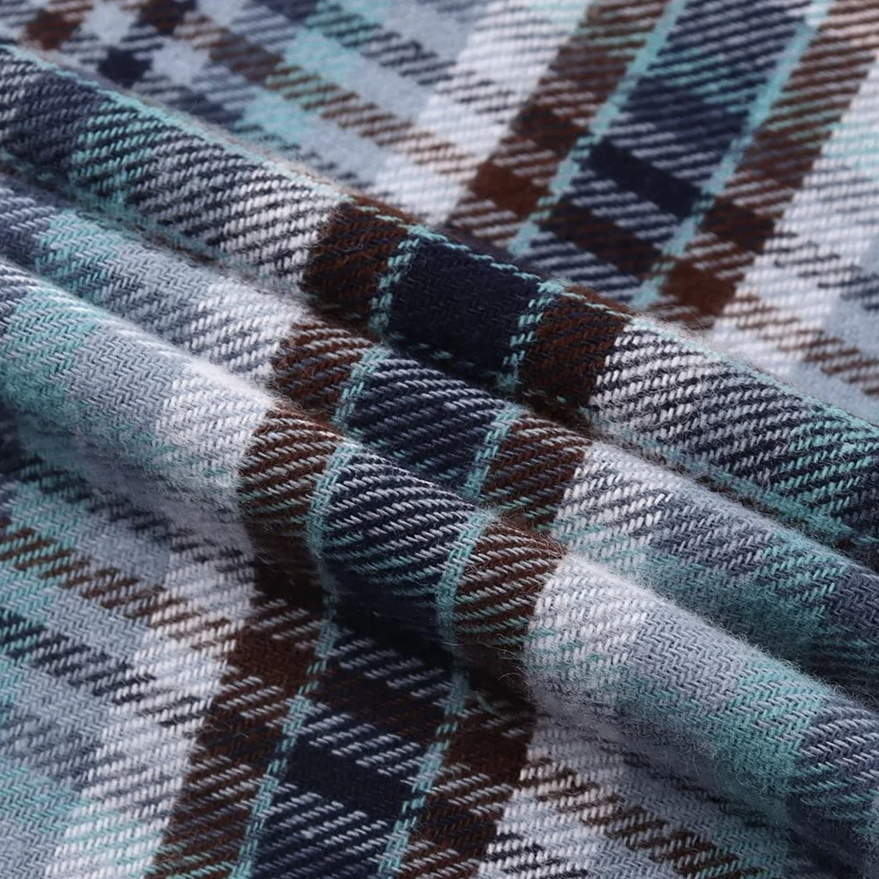 Spring&Gege Chłopięca flanelowa koszula w kratkę z długim rękawem dla dzieci