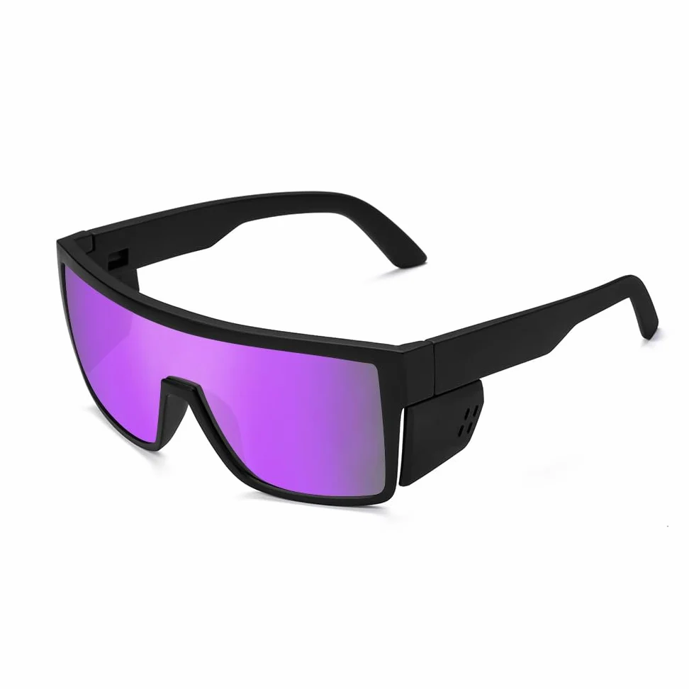 Bezpieczne polaryzacyjne okulary przeciwsłoneczne dla mężczyzn i kobiet, ochrona UV400, zawiera zdejmowane osłony boczne, ANSI Z87