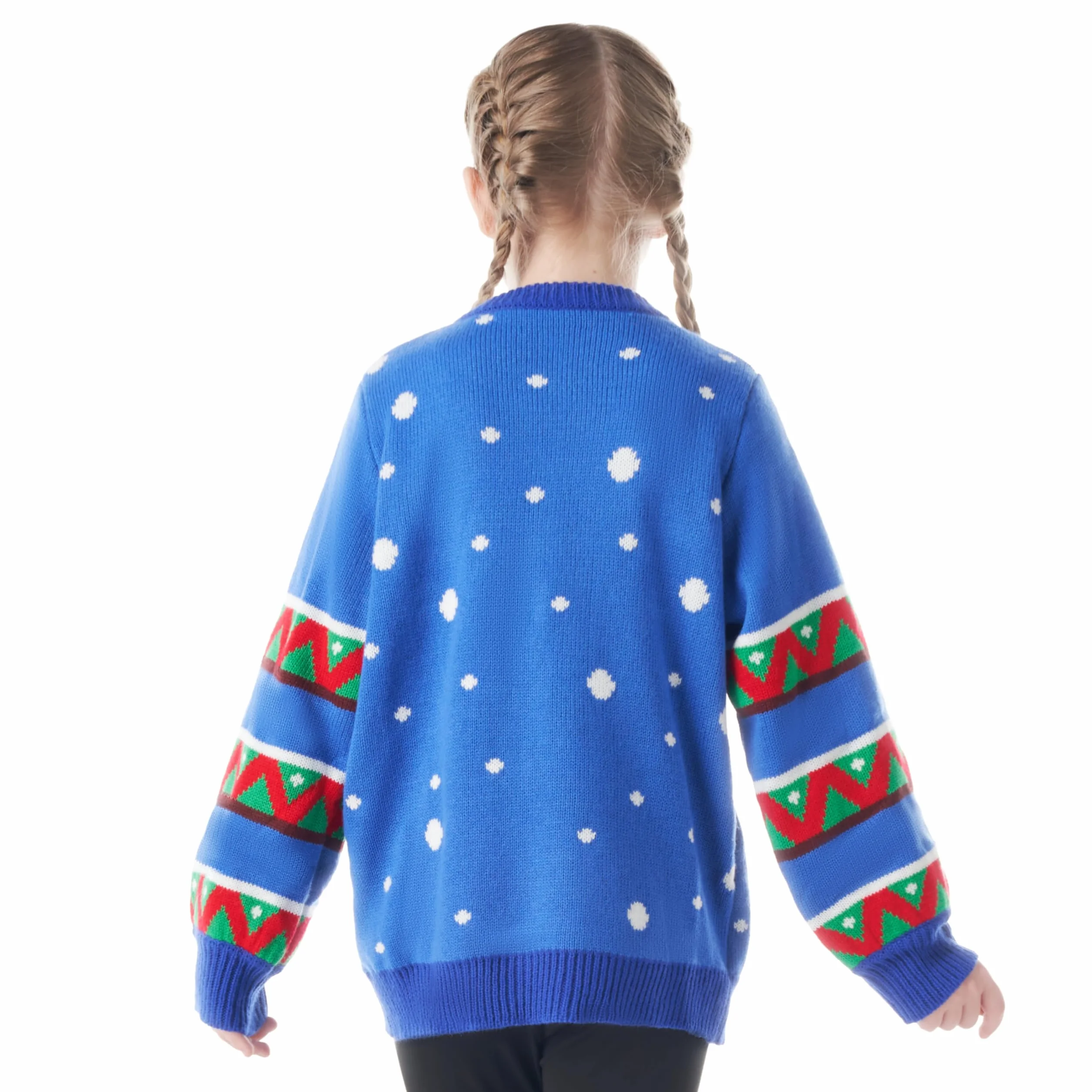 JOYIN Brzydki świąteczny sweter dla dzieci, świecący sweter bożonarodzeniowy dla chłopców i dziewcząt, świąteczny sweter dla chłopców i dziewcząt