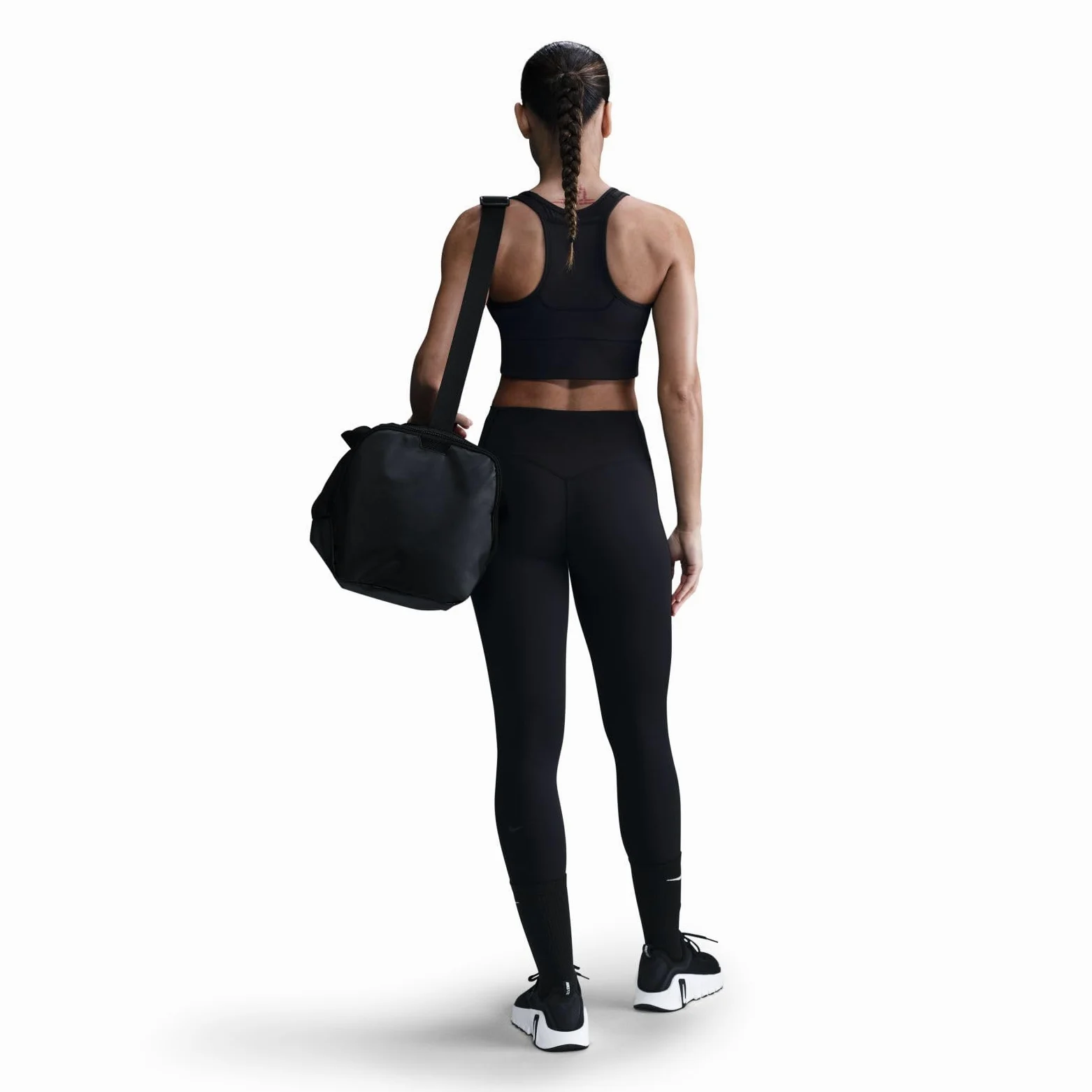 Nike Universa Legginsy 7/8 z kieszeniami, średni chwyt i wysoki ściągacz (damskie), czarny/antracytowy/szary Dk Smoke Grey, HQ6813-010, S