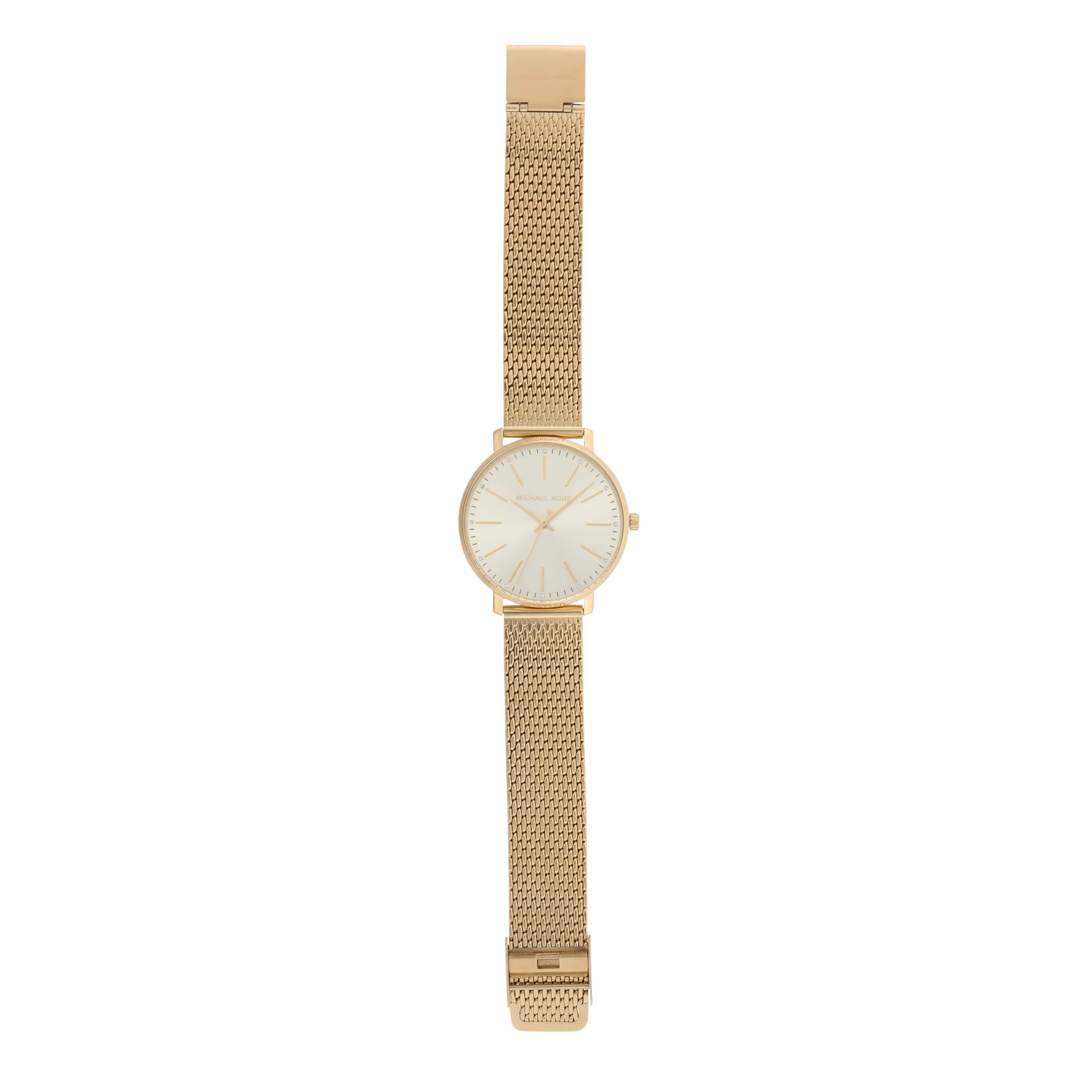 Michael Kors Damski Zegarek Pyper, kwarcowy z trójwskazówkowym mechanizmem, z paskiem ze stali nierdzewnej lub stopu metali