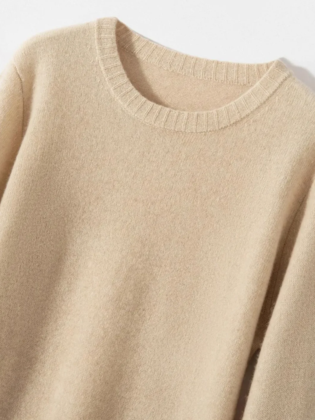 Fnfmrfmr Damski sweter z okrągłym dekoltem rozkloszowane rękawy oversize lekki luźny miękki sweter z dzianiny jesienny sweter