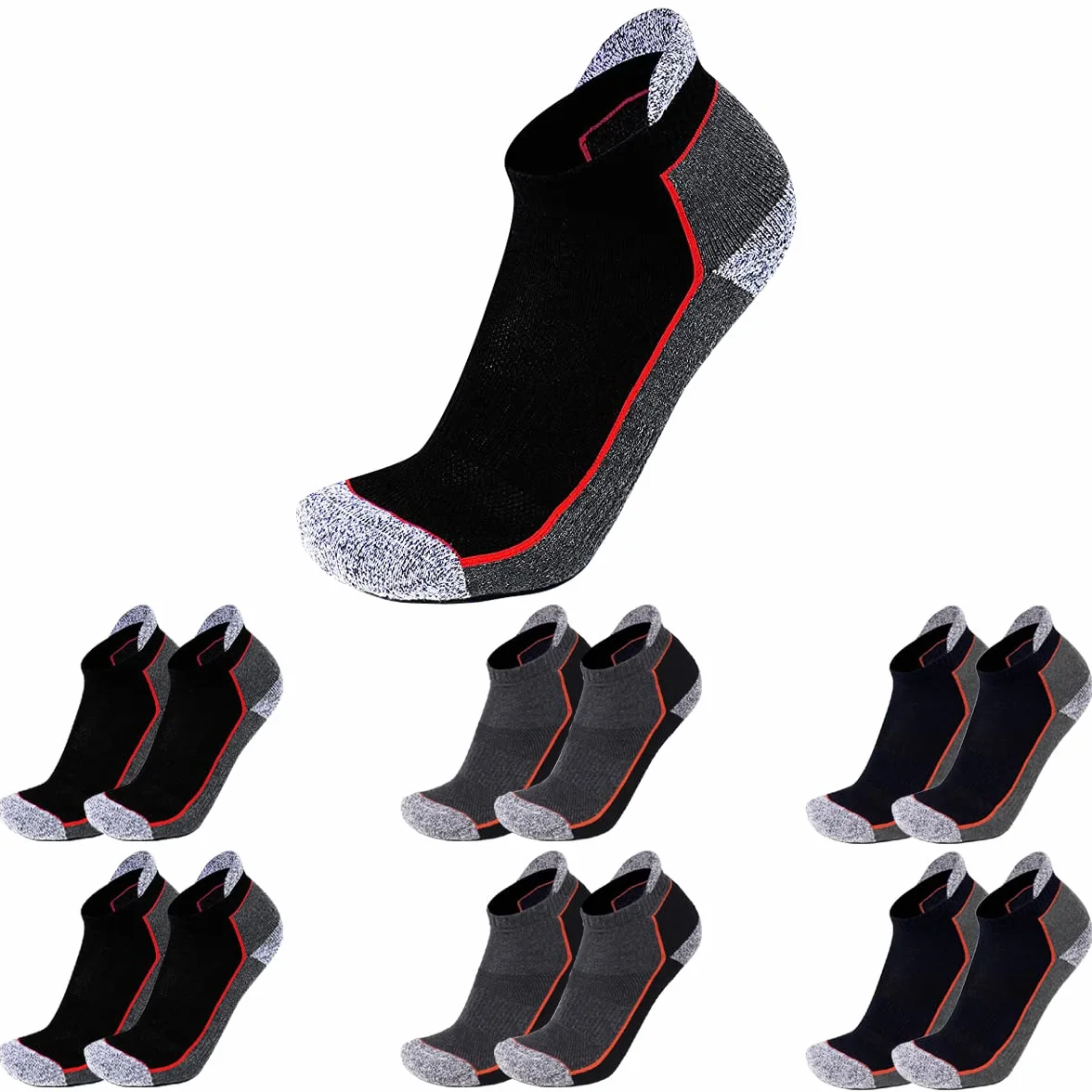 skarpety Uniseks Praca 01 (6 w zestawie)