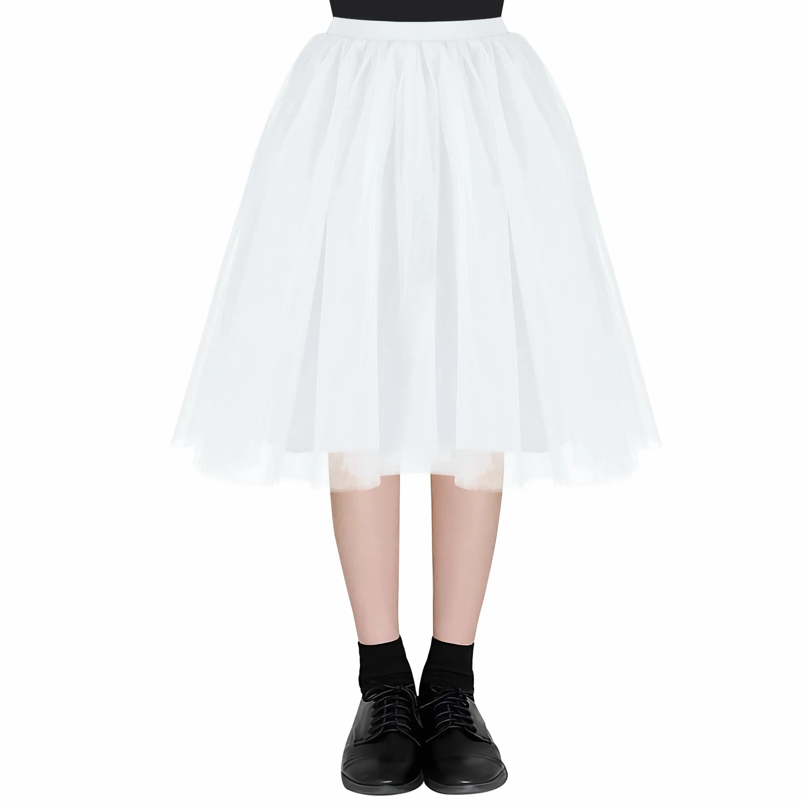 AUYAO Damska krótka spódnica Tutu, spódnica do tańca baletowego, styl retro, baletowa spódnica do tańca, kolorowa warstwowa spódnica Tutu z siateczki dla dziewcząt i kobiet, impreza taneczna, cosplay
