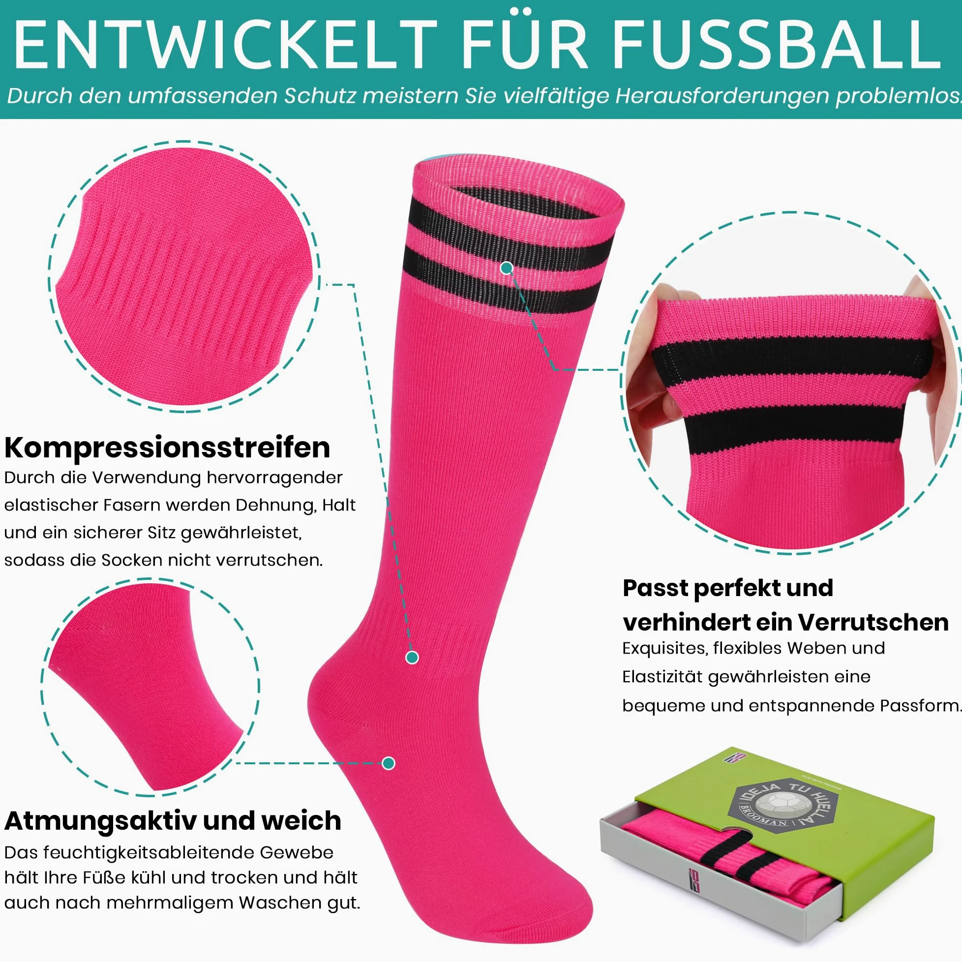 JABASIC Buty piłkarskie dla dzieci Firm Ground Football buty dla chłopców i dziewczynek, buty piłkarskie ze skarpetkami