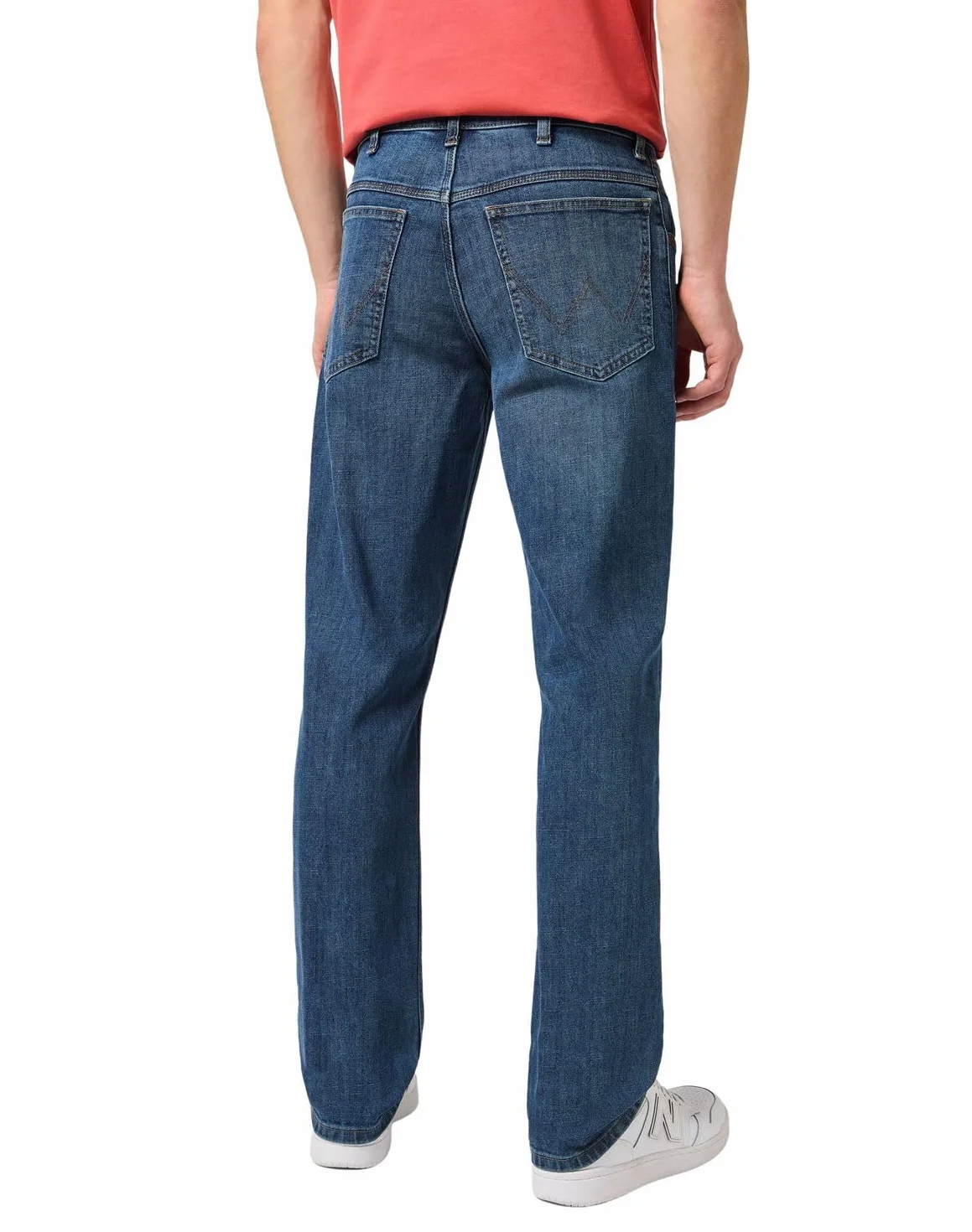 Wrangler Red Kabel Straight Dżins Mężczyźni