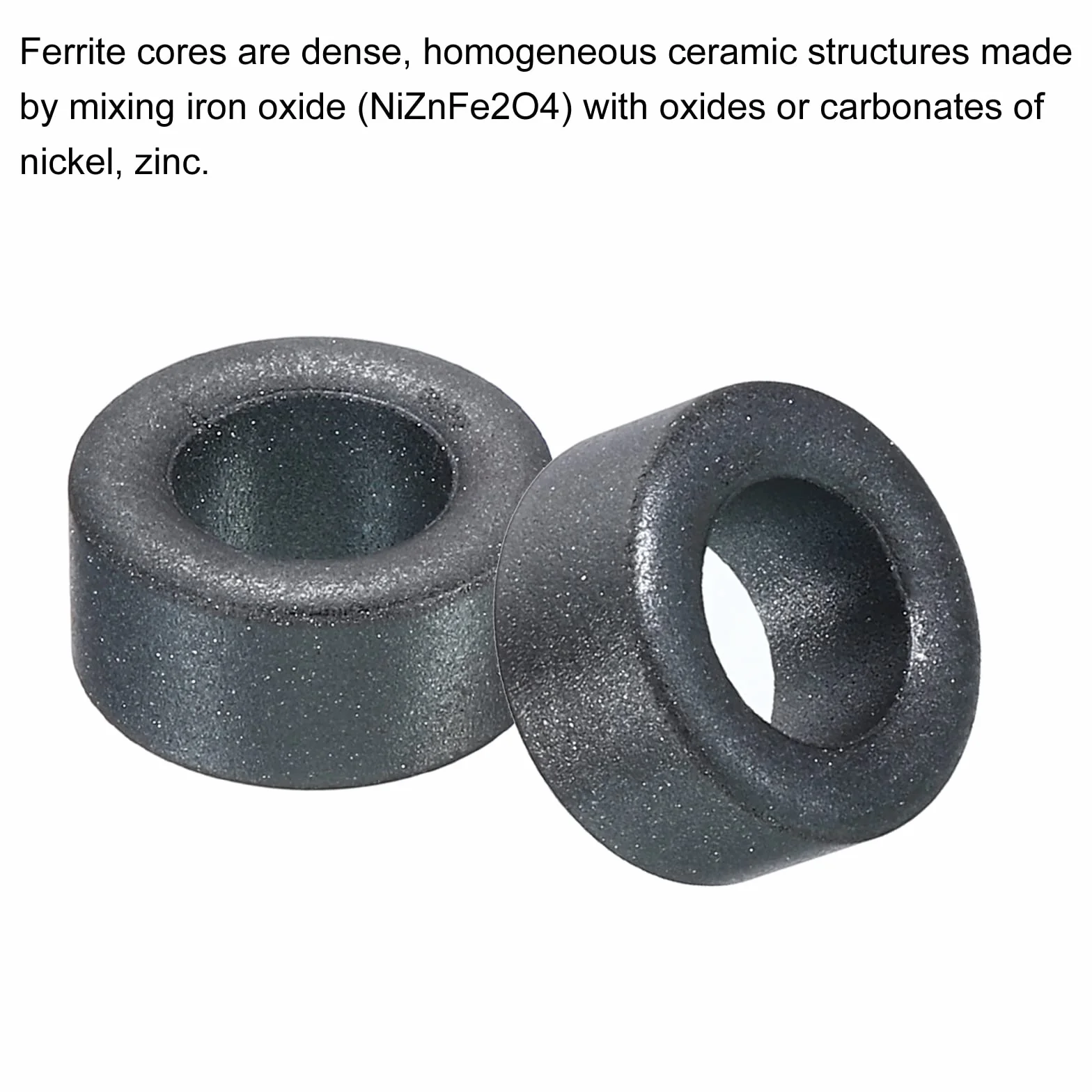 PATIKIL Rdzeń ferrytowy toroidalny 14 mm x 8 mm x 7 mm, 10 sztuk transformatora indukcyjnego cewki oringowej, czarny