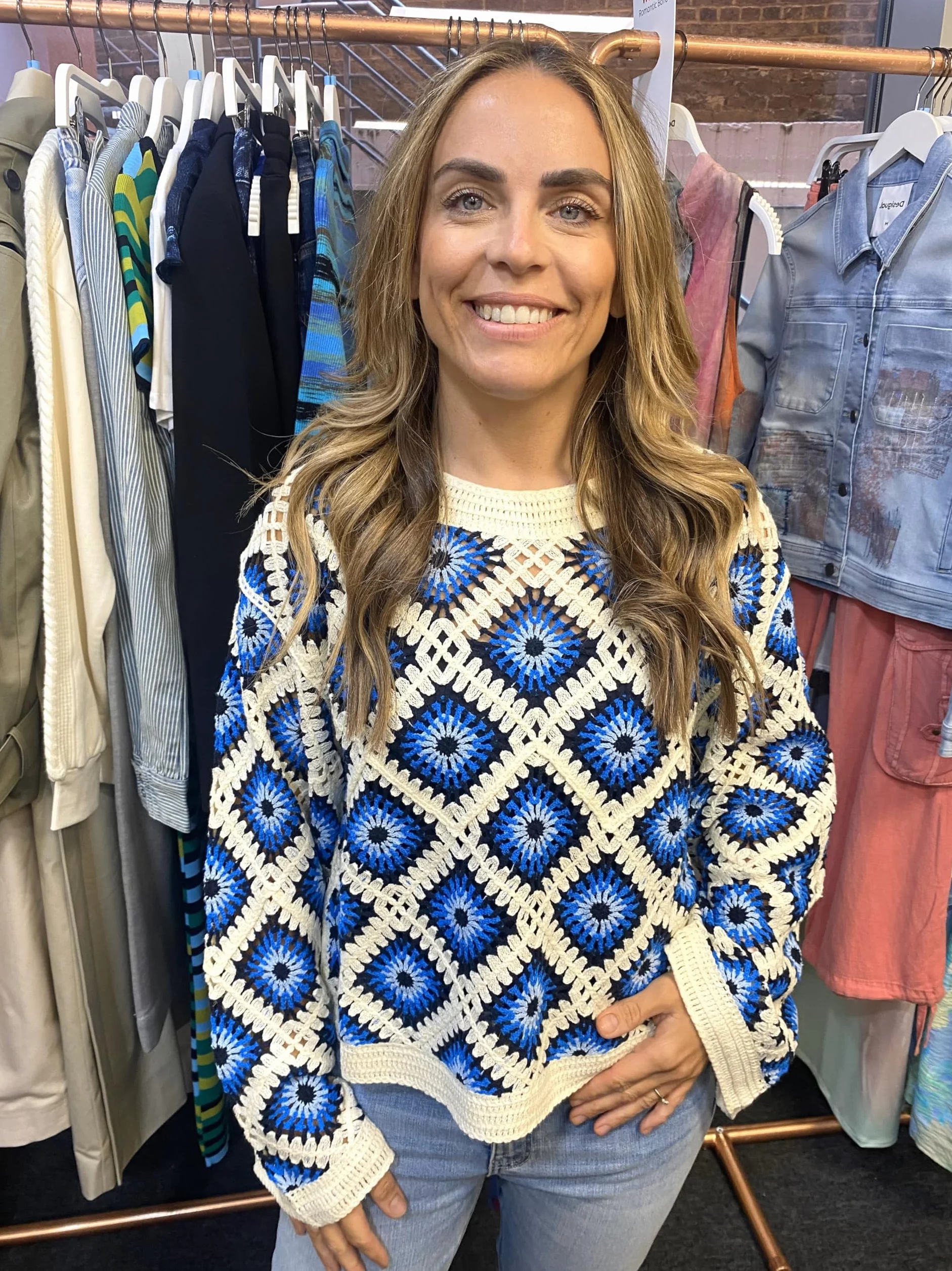Desigual Bluza damska, Wykończenia materiałowe, S