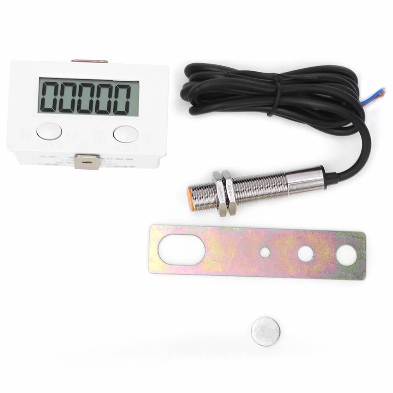 BERM magnetyczny licznik indukcyjny, metalowy czujnik, 5-cyfrowy wyświetlacz LCD BEM – 5C + 12 φ, niskie zużycie prądu, długa żywotność baterii do dokładnego liczenia