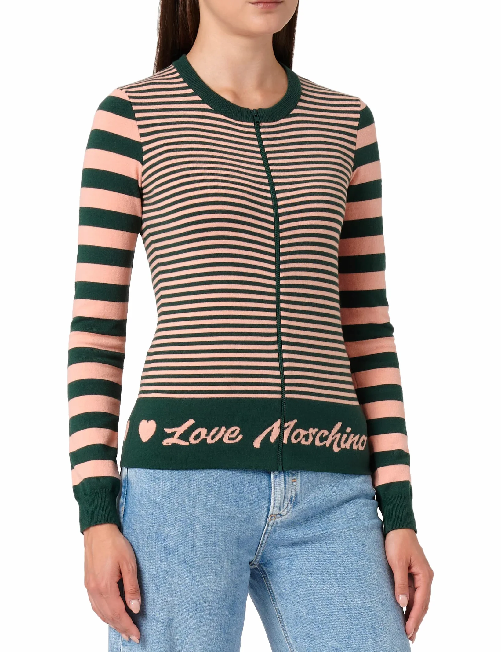 Love Moschino Kurtka Kobiety Kurtka Zapinana Na Zamek Z Mieszanej Wełny