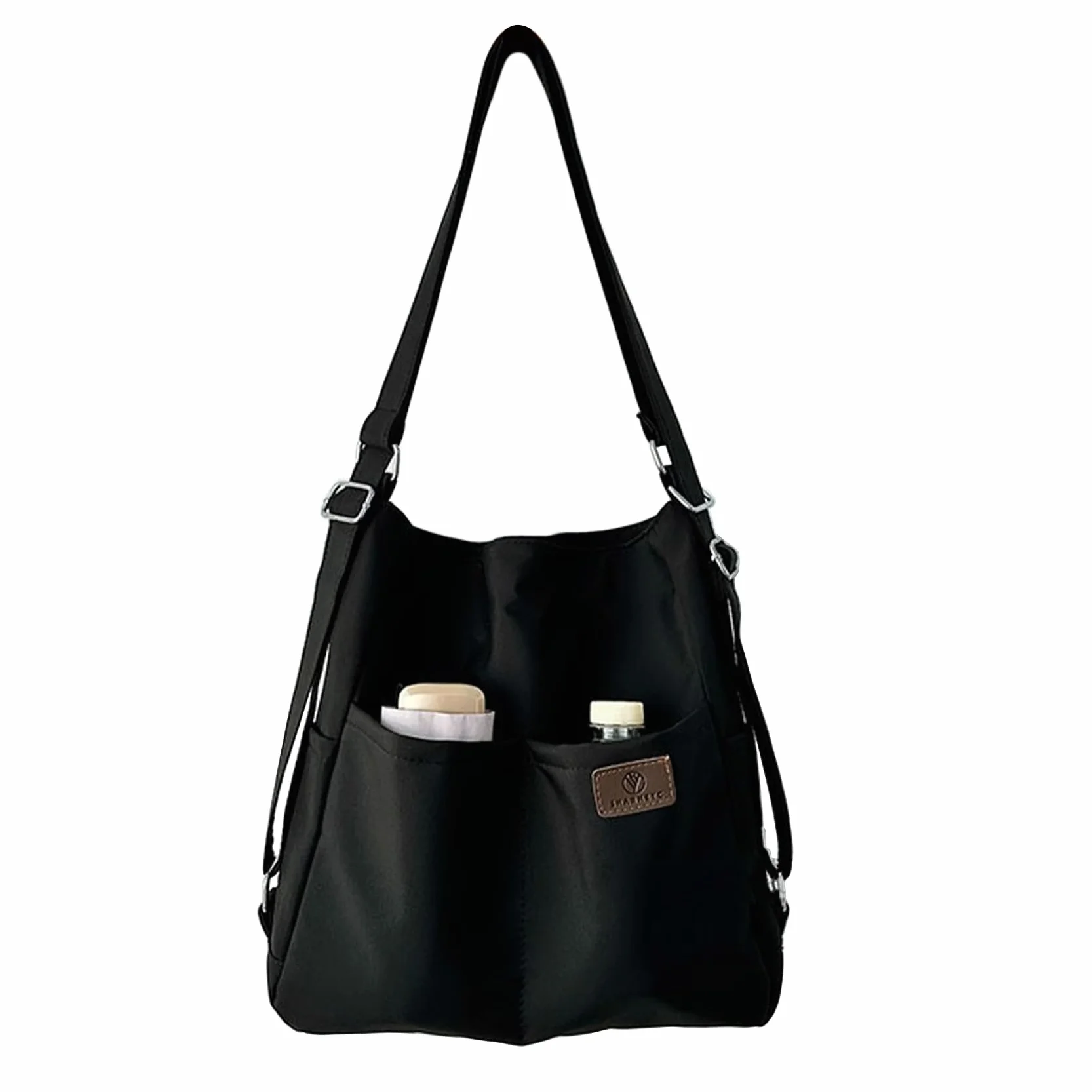 NOTAG Torebki damskie, torba na ramię, 2 w 1, odwracalny plecak, wodoodporna nylonowa torba na ramię, wiele kieszeni, torba crossbody, do podróży
