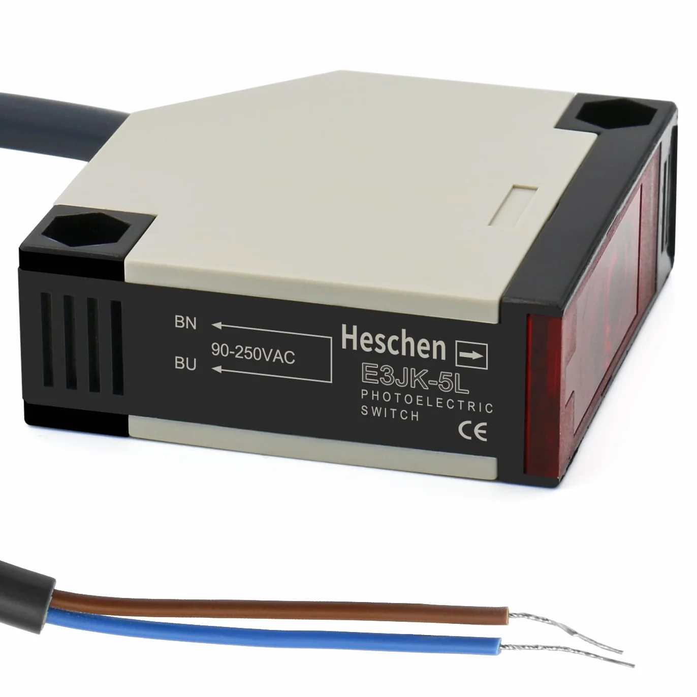 Heschen przełącznik fotoelektryczny E3JK-5DM1-5L AC 90-250 V typ bijekcji odległość wykrywania 5 m