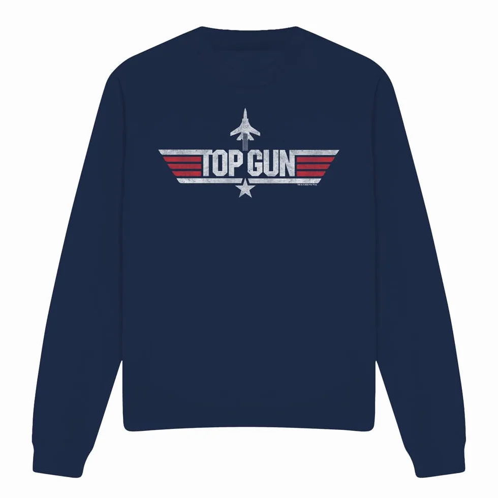 Top Gun Paramount, Logo Navy, Crew Bluza, granatowy, XXL, granatowy, XXL