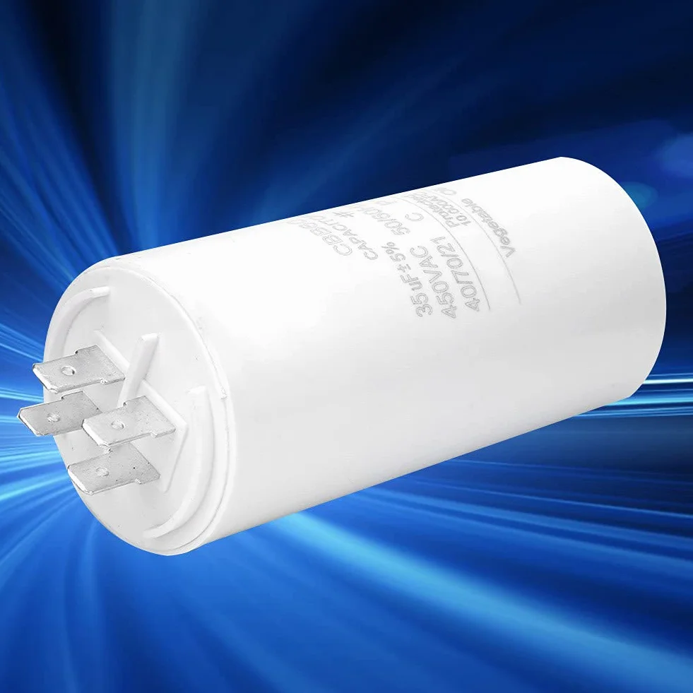 Kondensator CBB60 35uF 450 V, kondensator rozruchowy silnika, cienkowarstwowy kondensator z nakrętką śrubową CBB60 kondensator bieżący do pralki i urządzeń elektrycznych