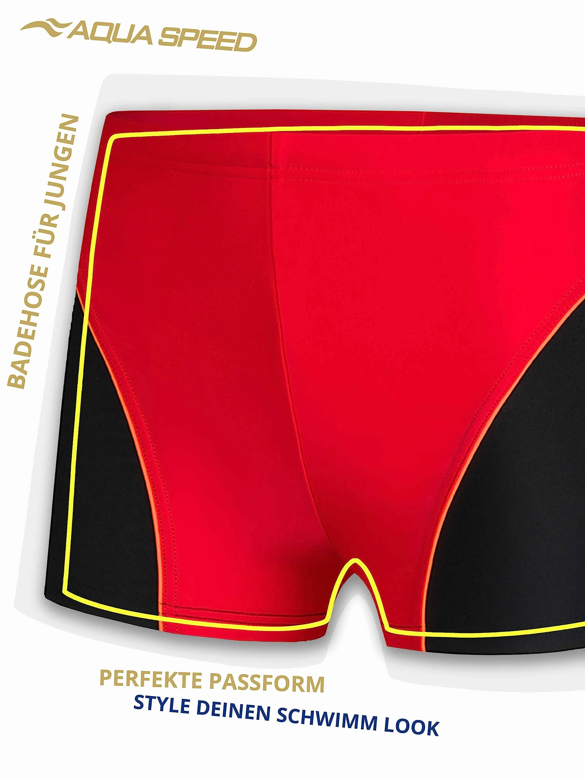 Boys Swim Trunks Aqua Speed UV Protection Chlorine Resistant Drawstring 104-152 cm