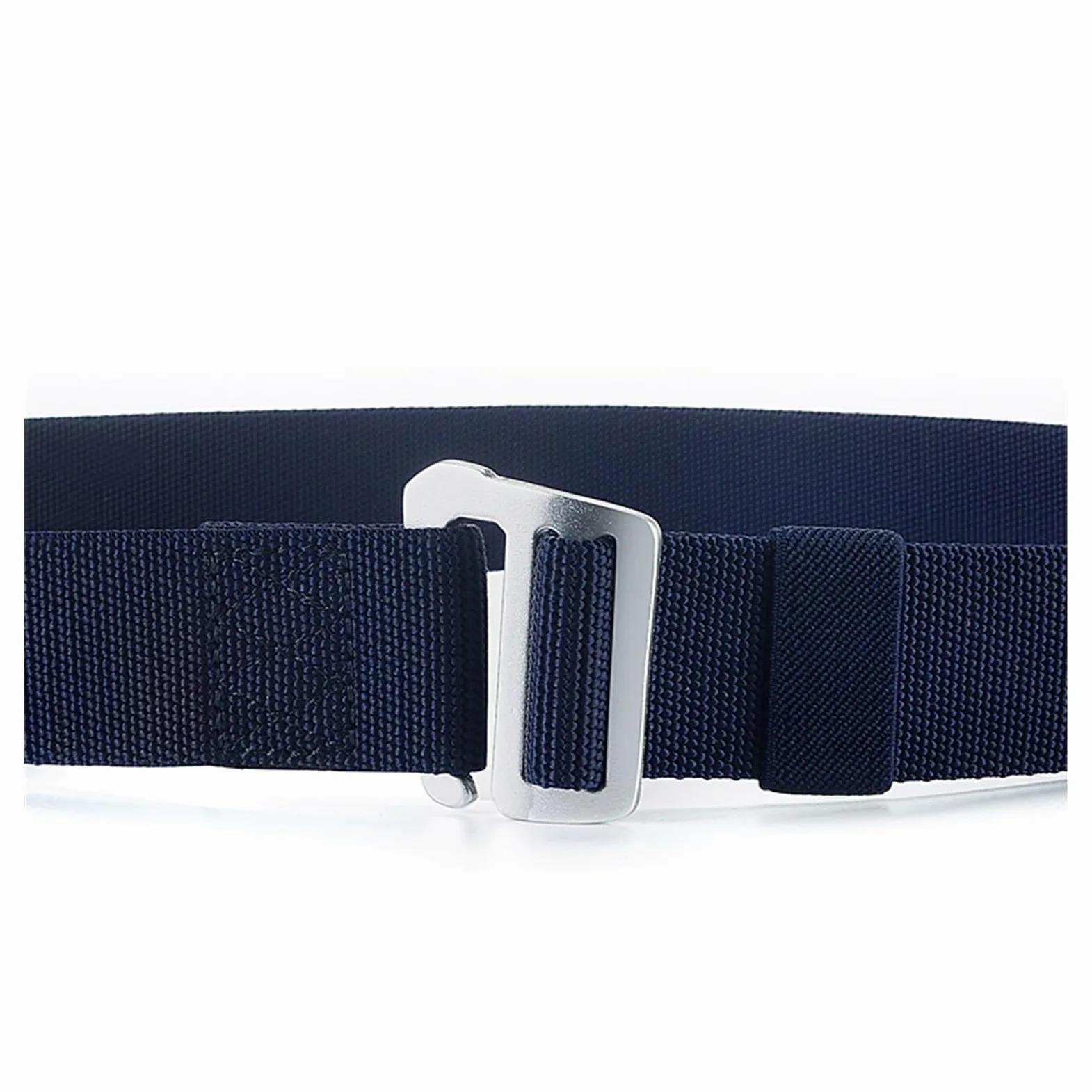 Paski męskie elastyczne płótno męskie taktyczne wojskowe paski zewnętrzne jakości czarne granatowe pasy męskie(50in/125CM,Navy)