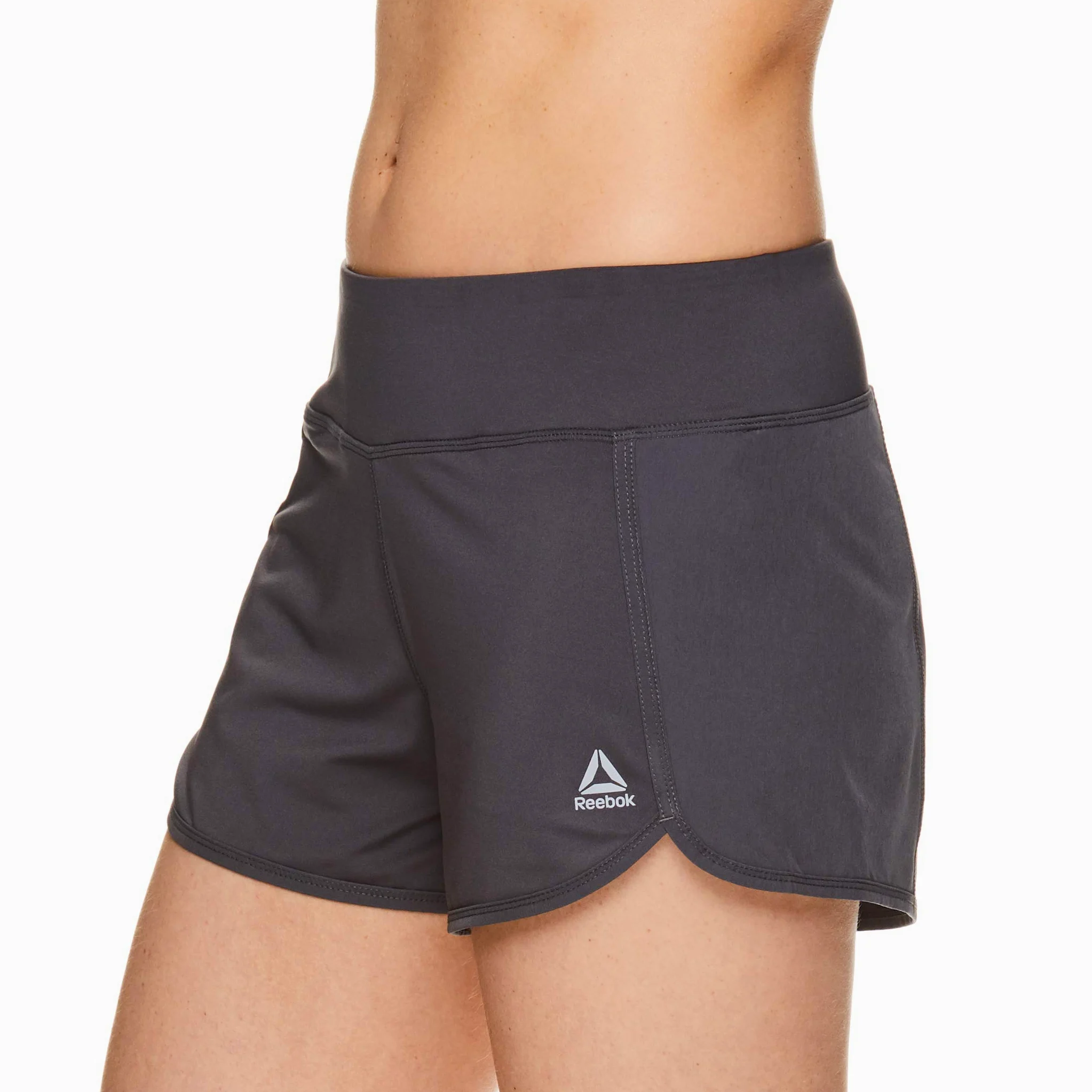 Reebok Damskie spodenki do biegania, luźny krój i średni stan spodenki treningowe z wkładką - 8 cm szew wewnętrzny
