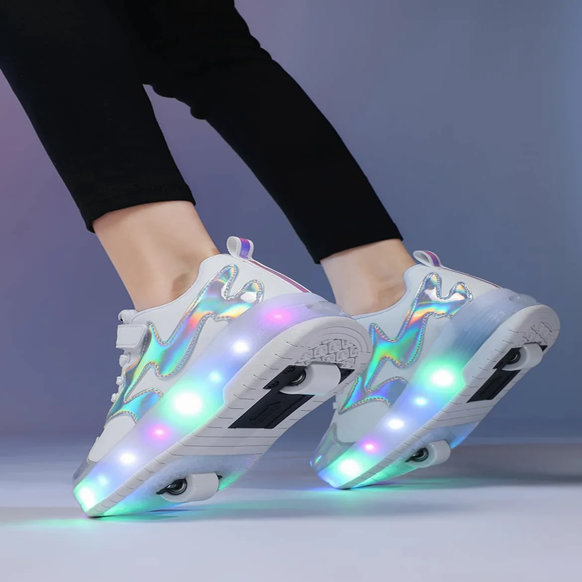 Kowo Buty LED Wielokolorowe dla Dzieci Wrotki Rozmiar 10-6 35 EU