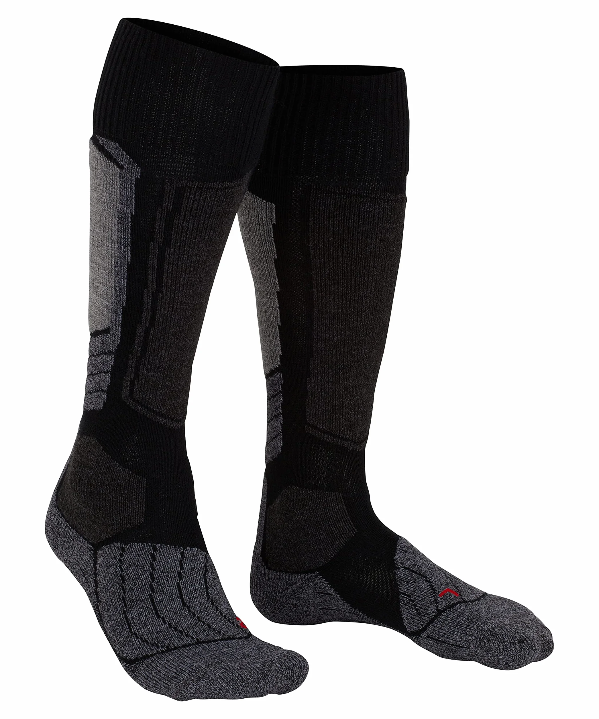 FALKE Kobiety Skarpety narciarskie SK1 Comfort W Kh Wełna Jedwab ciepłe grube 1 Para, Czarny Black-Mix 3010, 39-40
