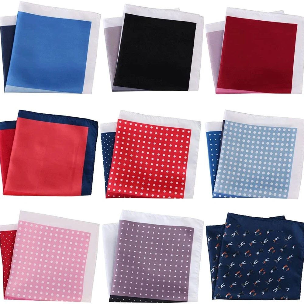 Męskie poszetki, Garnitury Chusteczki kieszonkowe 25cm*84cm Męskie chusteczki do nosa Kratka Moda Ręcznik na klatkę piersiową Chusteczka