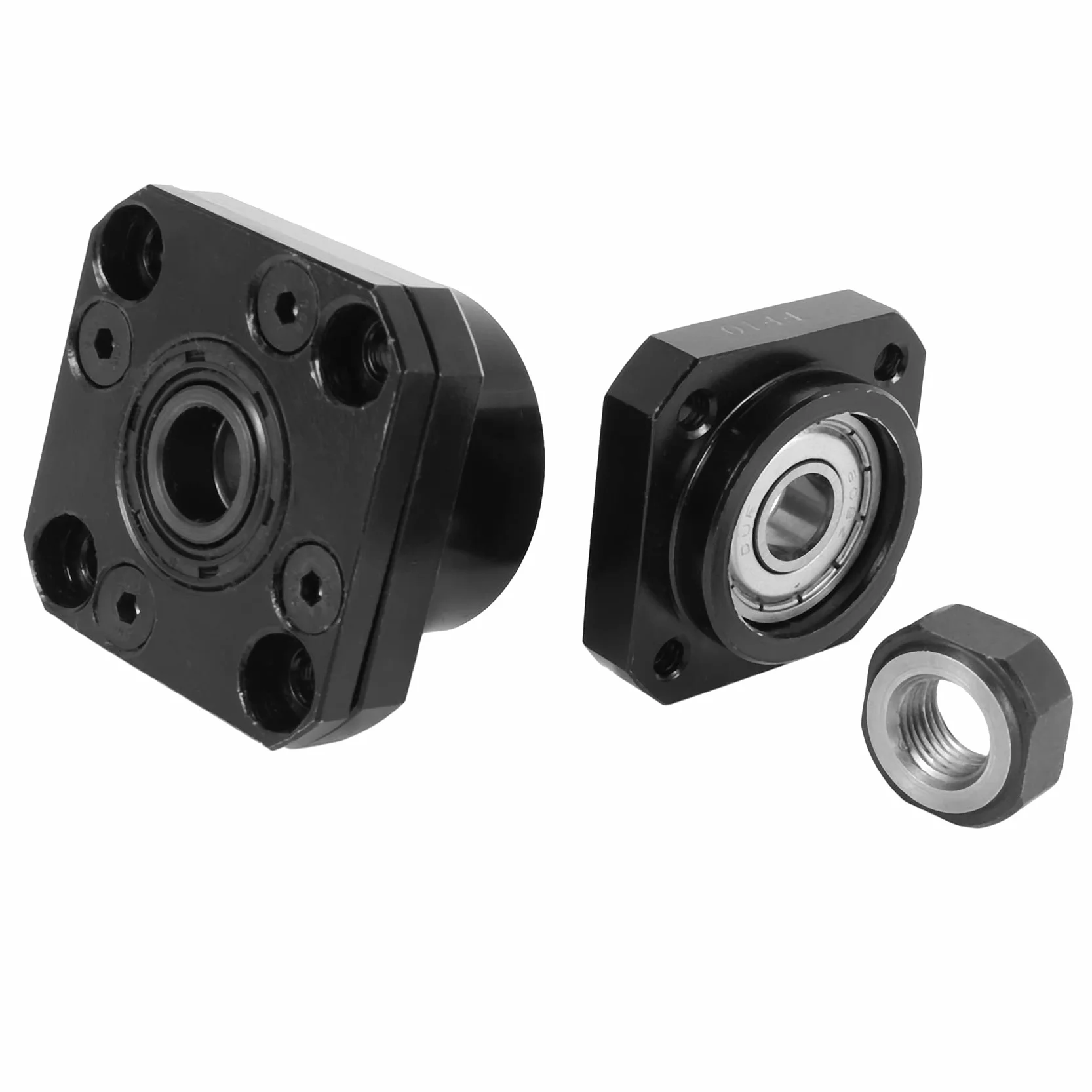 1 FK10 Strona StałA + 1 FF10 Strona PłYwająCa do SFU1204 śRuby Kulkowe CzęśCi CNC śRuba Kulowa 1204 Fk / Ff10 Wspornik KońCowy