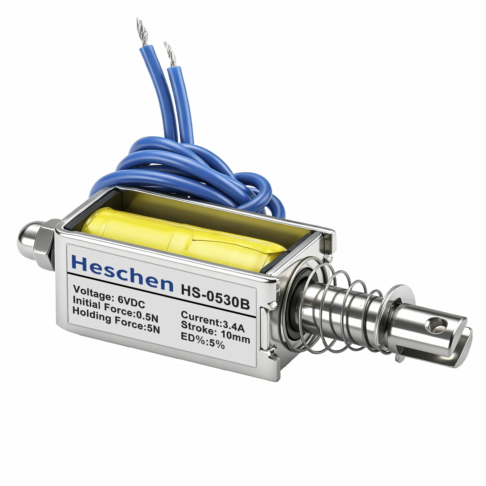 Hechen elektromagnes JF-0530B DC6V 5N 10mm pociągnięcie pociągnięcie pociągnięcie typu otwarta rama