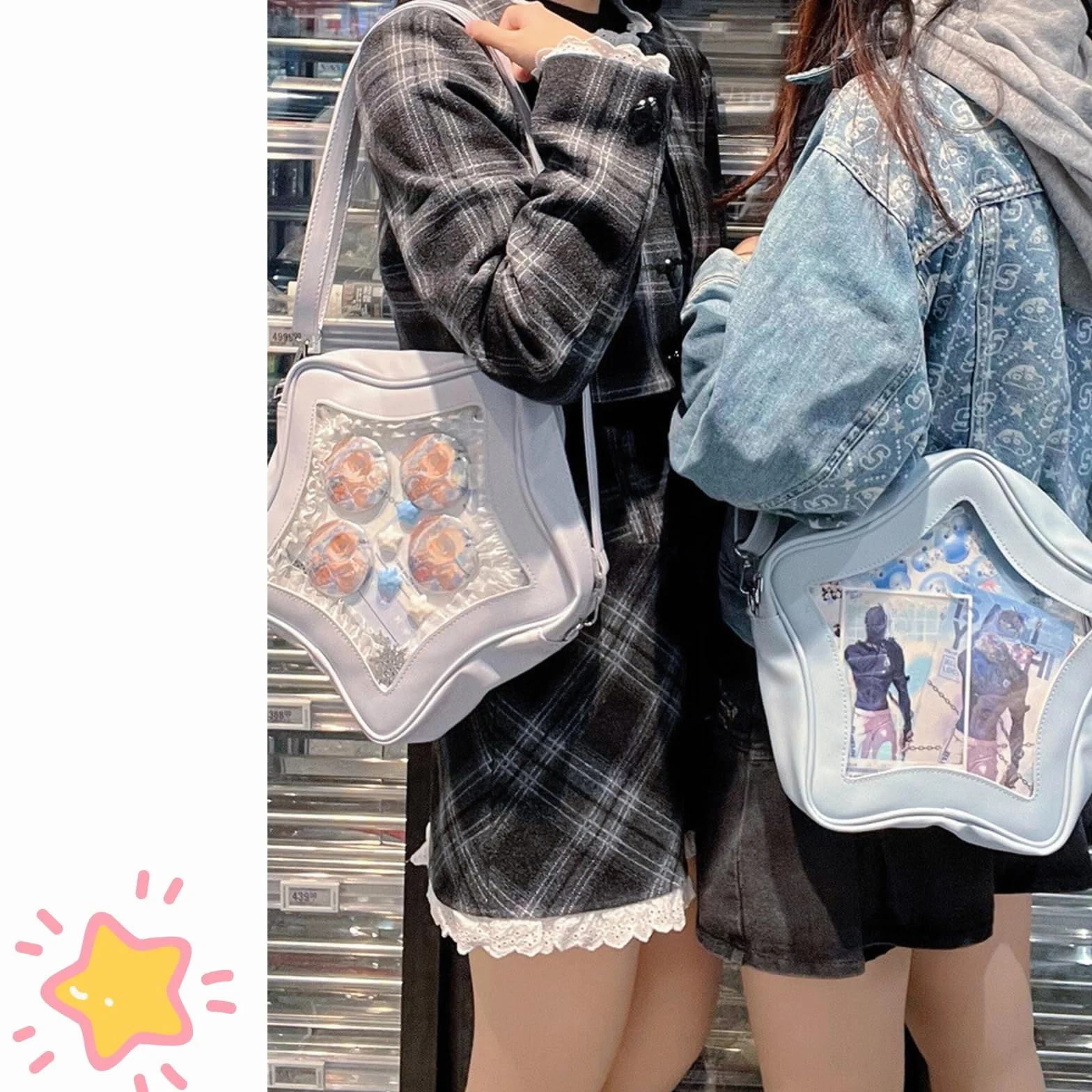 Ita Bag, Kawaii plecak w kształcie gwiazdy – duża pojemność, wodoodporny, lekki, torba na ramię