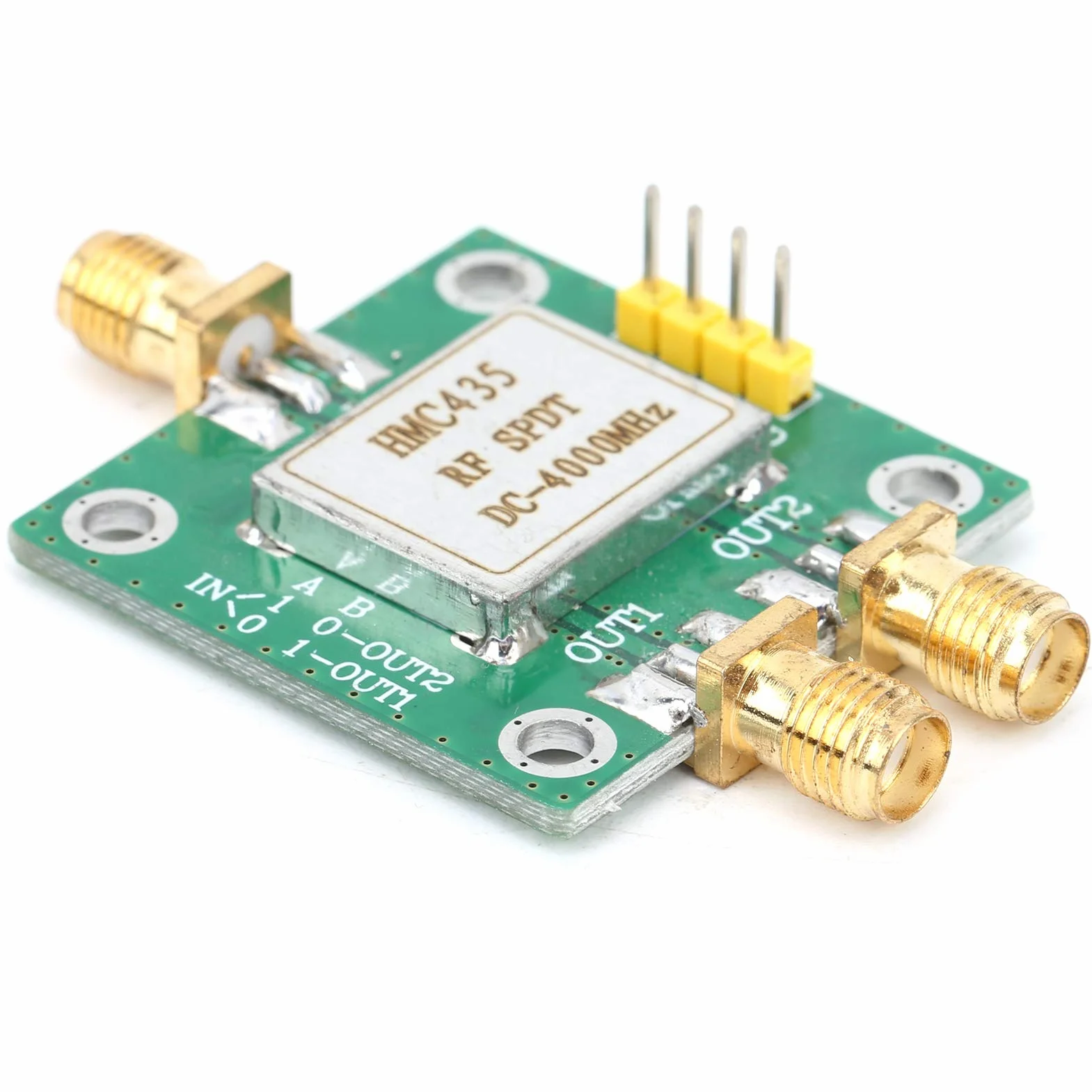 Moduł przełącznika RF, przełącznik RF SPDT jednobiegunowy podwójny rzut moduł przełącznika RF wysoka częstotliwość DC-4000 MHz