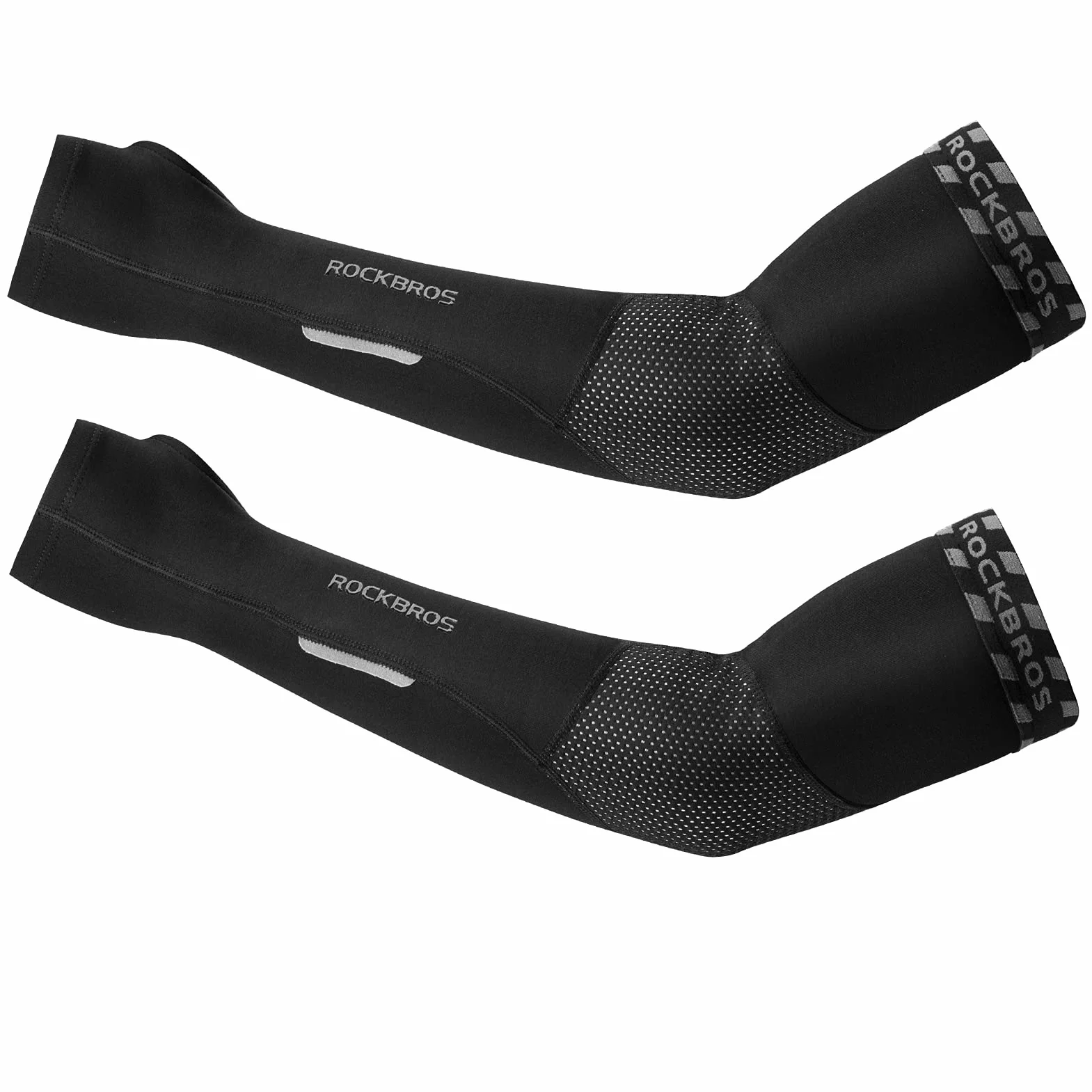 ROCKBROS Rękawy Unisex Rękawy Naramienne Antypoślizgowe Ocieplacze na Ręce ochrona Przed Słońcem UV Wiatroodporny Ciepły do ​​Jazdy na Rowerze Piesze Wycieczki Bieganie na Zewnątrz S-3XL