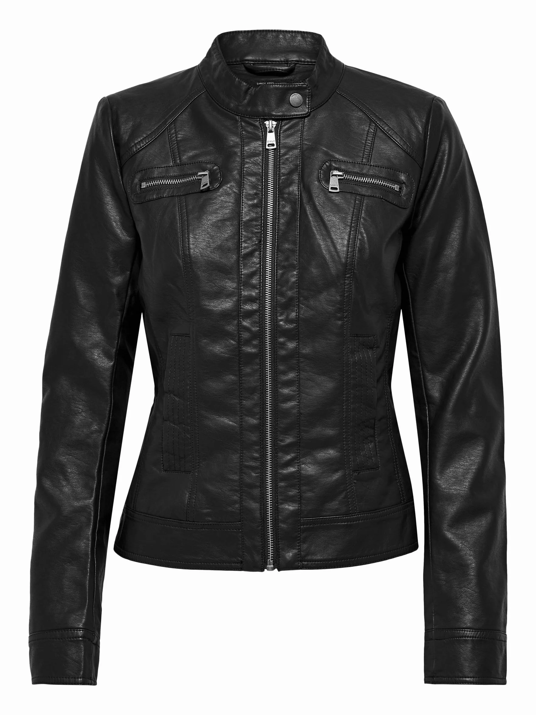 ONLY Onlbandit damska skóra Biker OTW Noos czarny 44