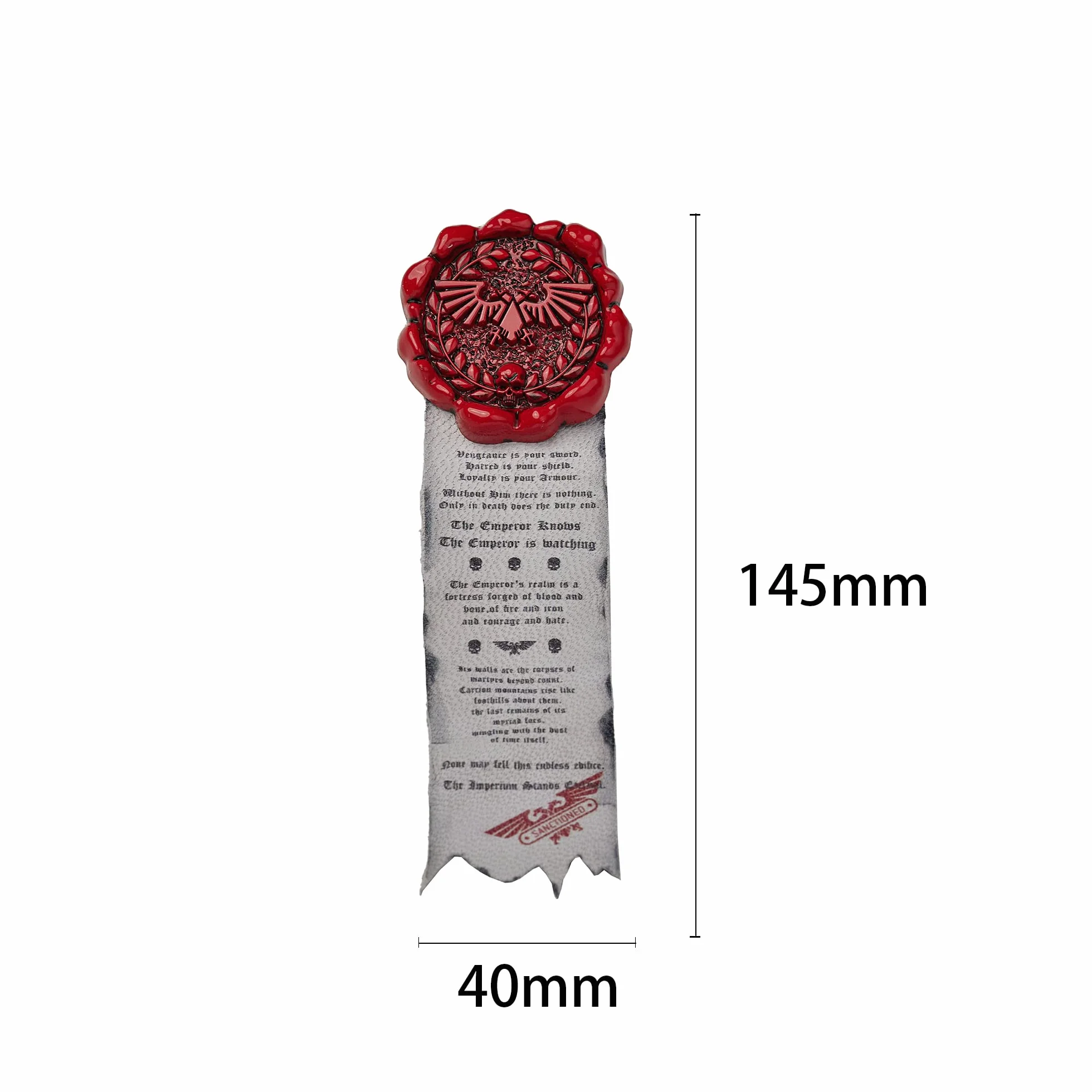 Dijkoo Starforged kompatybilny z Warhammer 40k Purity Seal: Imperial Aquila przypinka odznaka/naklejka 1 szt