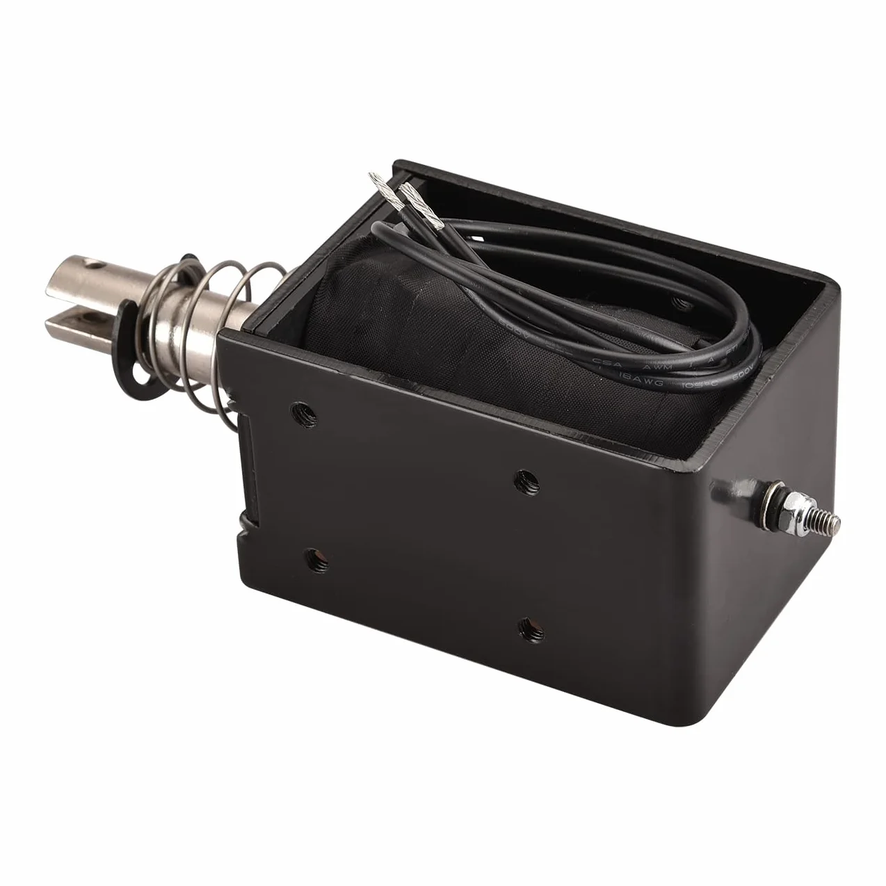 Heschen Elektromagnes elektromagnetyczny, HS-1683B, DC12V 8,9A, skok 25 mm, siła 80N, typ Push Pull, otwarta rama, ruch liniowy