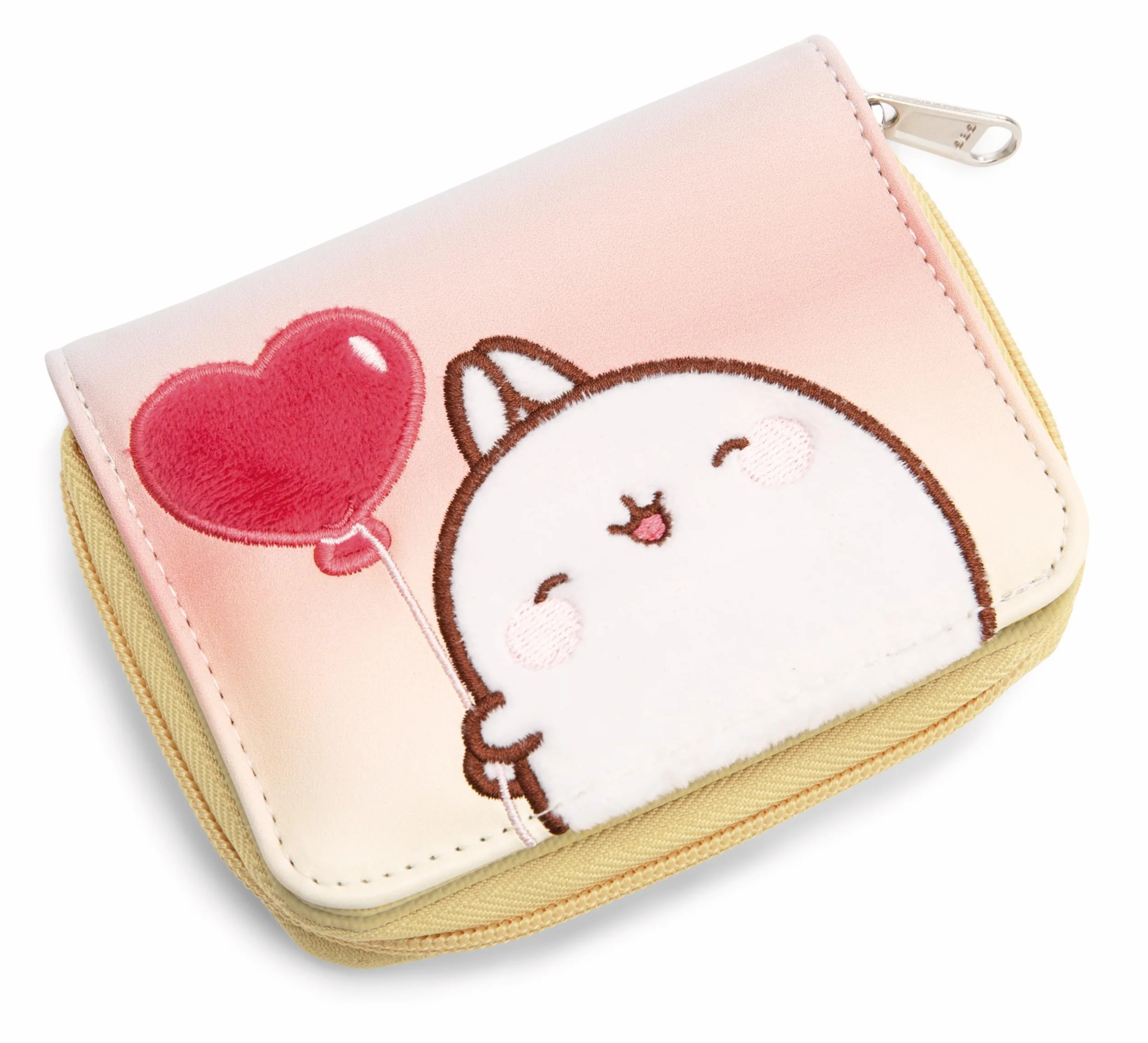 NICI Torebka MOLANG 12×9,5 cm biała portmonetka z zamkiem dla dziewczynek