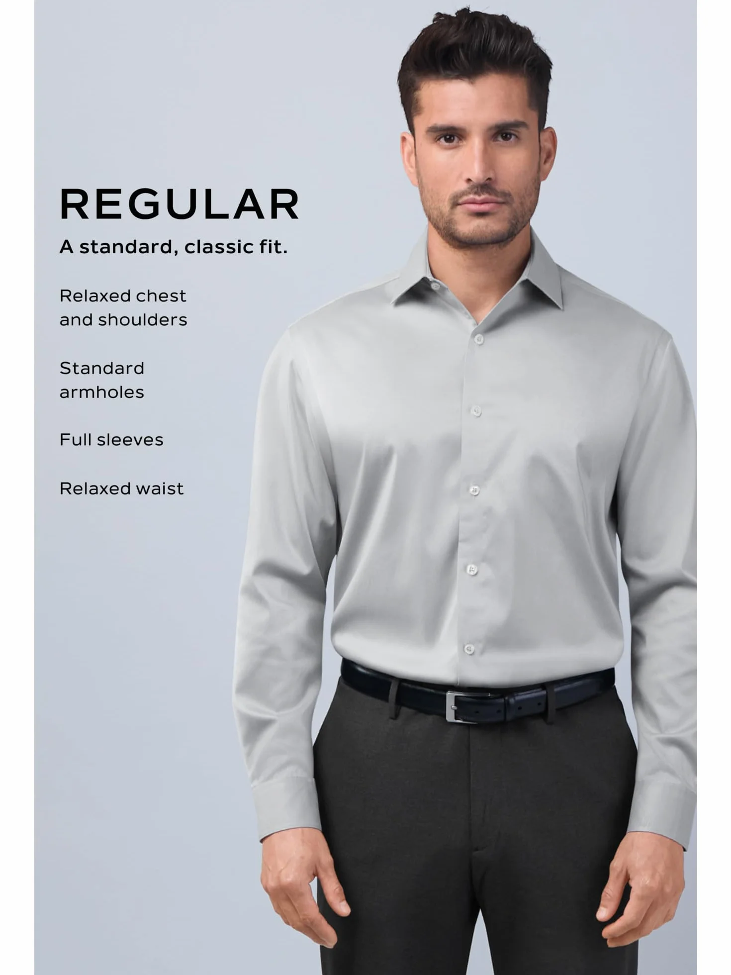 Van Heusen Klasyczna koszula męska, grantowy, XXL