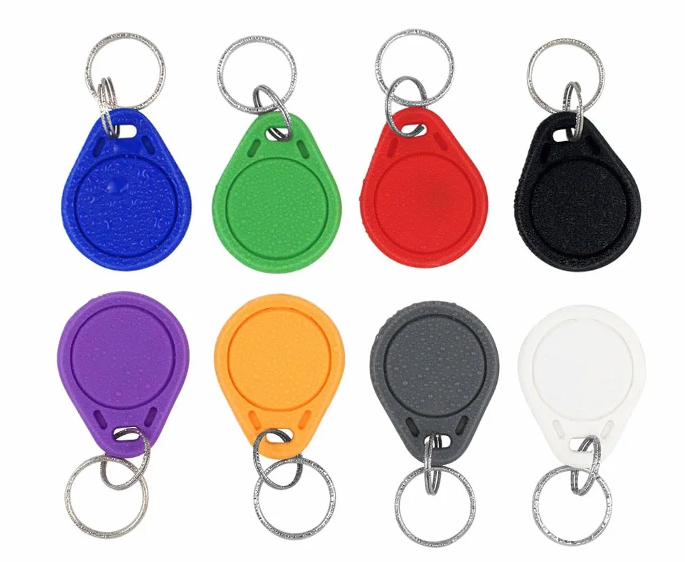 UID Breloczek do kluczy RFID, 30 sztuk, możliwość wielokrotnego zapisu, kontrola dostępu, kopiowanie lub klonowanie, 13,56 MHz, 30 sztuk, różne kolory