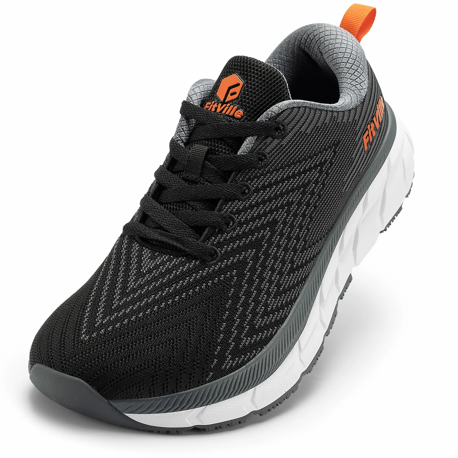 Fitville Extra Wide Buty Do Biegania Męskie Buty Do Biegania Amortyzowane Buty Sportowe Lekkie, Oddychające Trampki Tenisówki Fitness Buty Do Chodzenia V1