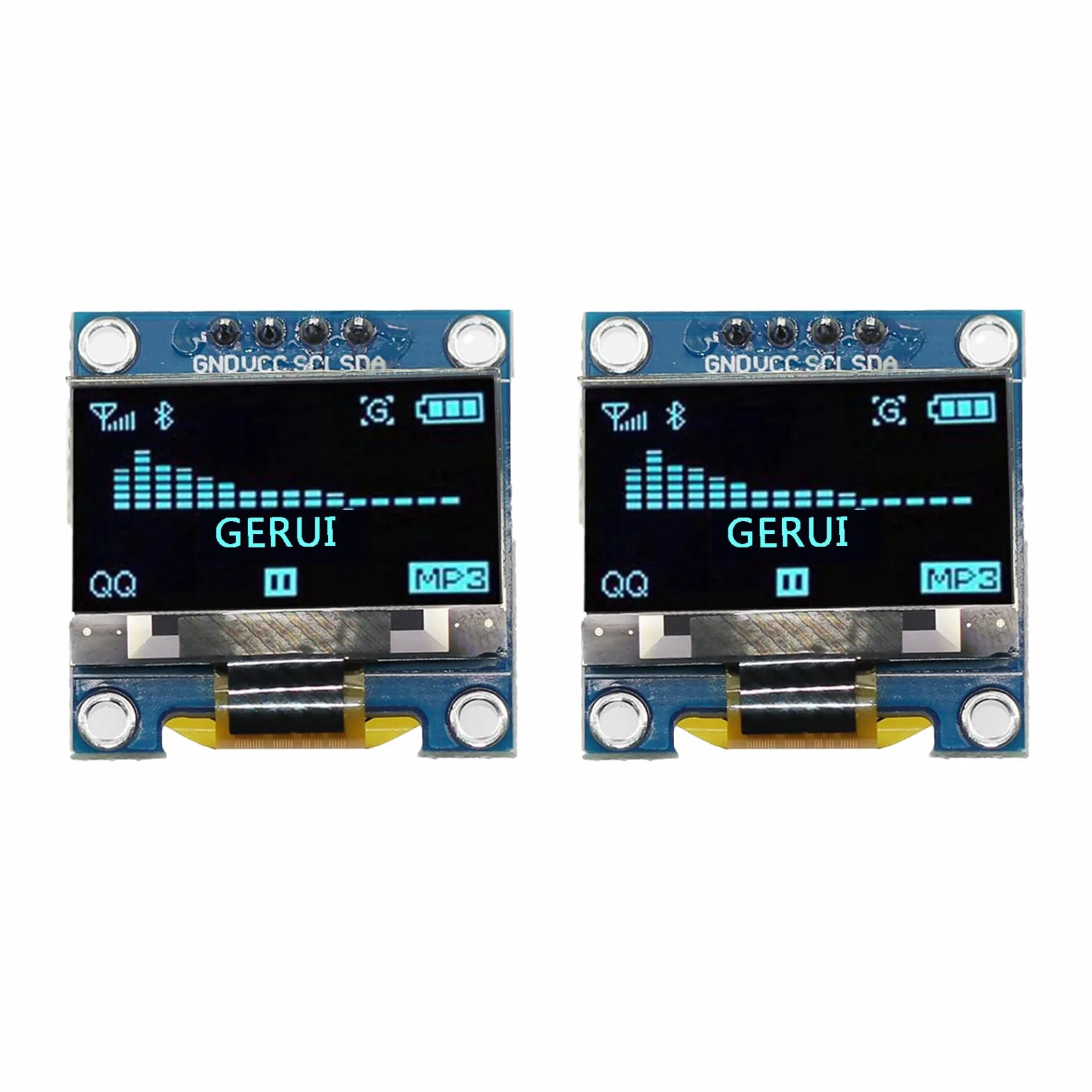 2 sztuki 1,3 cala IIC I2C seryjny 128 x 64 SSH1106 OLED LCD moduł LCD do Arduino AVR PIC STM32 - niebieskie napisy