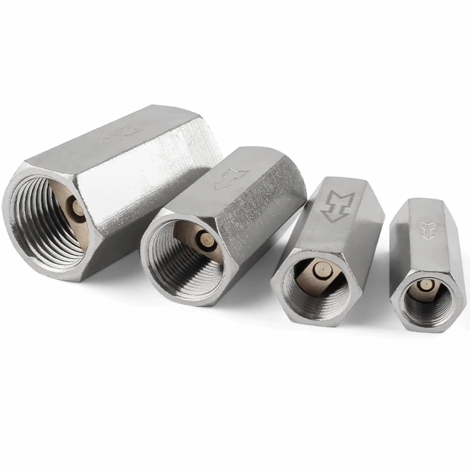 Zawór zwrotny powietrza 6mm 8mm 10mm 1/4 OD wąż zawór jednokierunkowy powietrze gaz jednokierunkowy zawór mosiężny Adapter do montażu rur sprężarki powietrza(CV-01BSP 4MM)