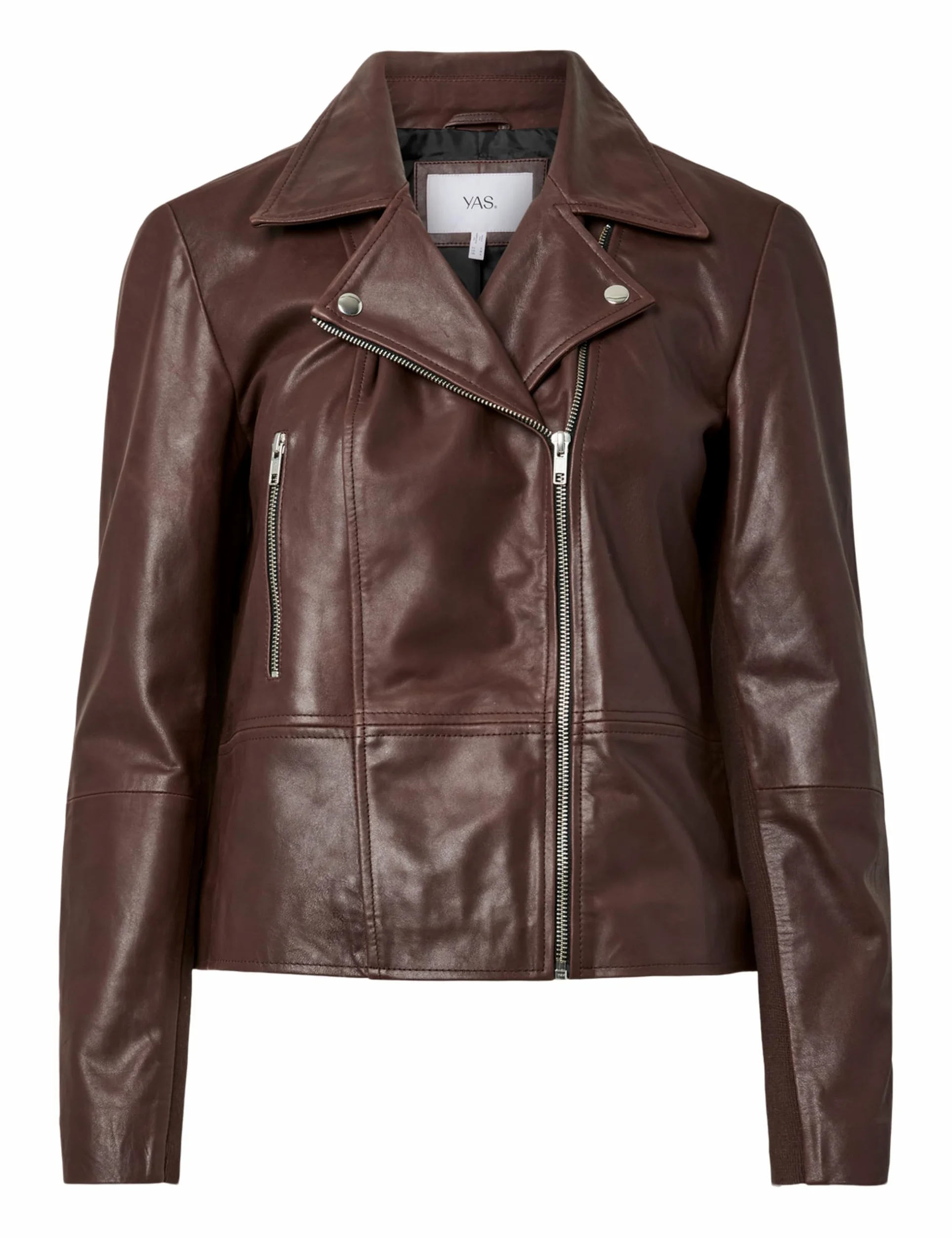 Y.A.S Damska kurtka skórzana Yassophie Leather Jacket NOOS Chicory Coffee, M, Chicory Coffee, M