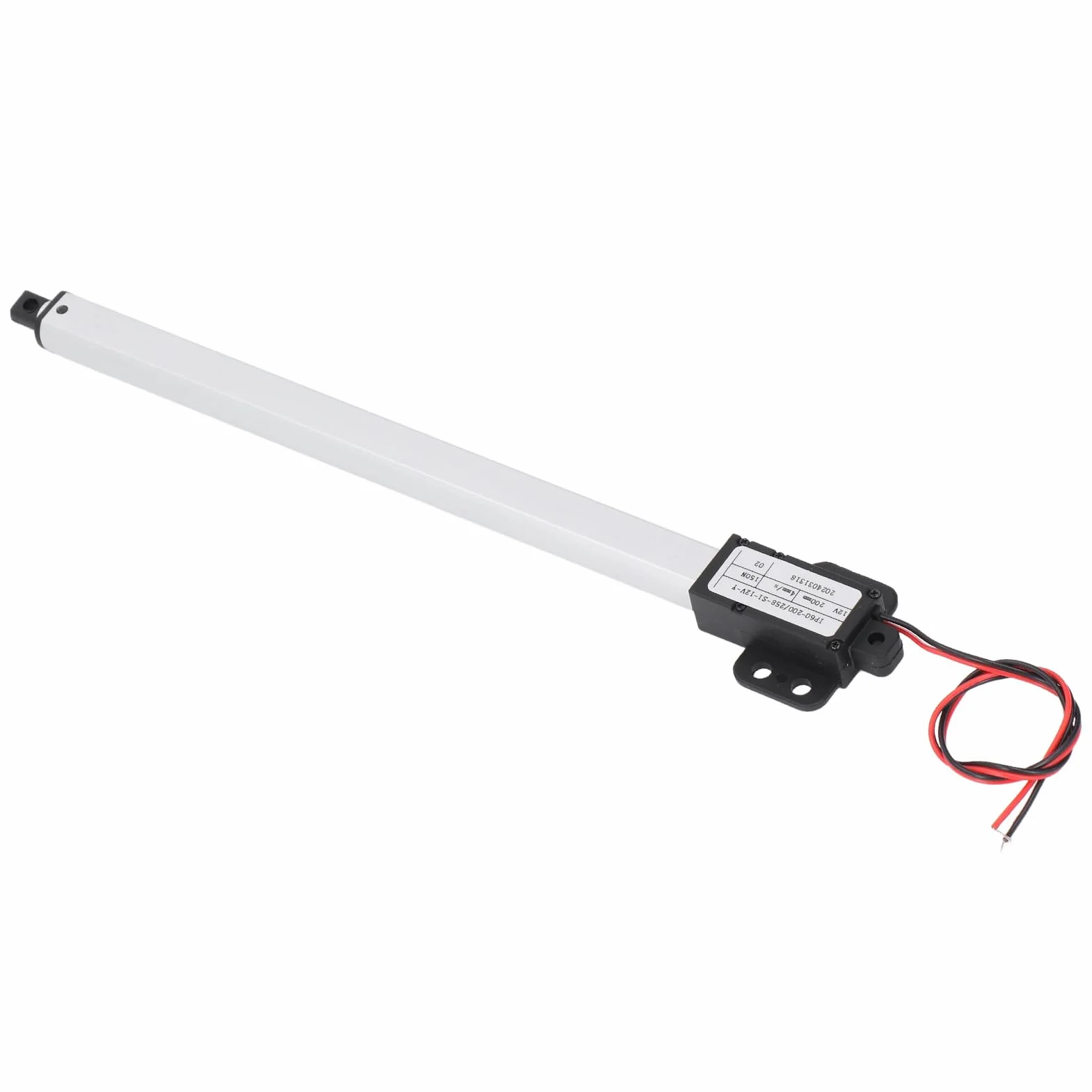 Elektryczny Mikrosiłownik Liniowy, 12V 200mm 150N Siła Ciągu 4mm/s Prędkość Skoku Automatyczny Siłownik Liniowy Ruchu Podnoszenia, do Maszyn Rolniczych